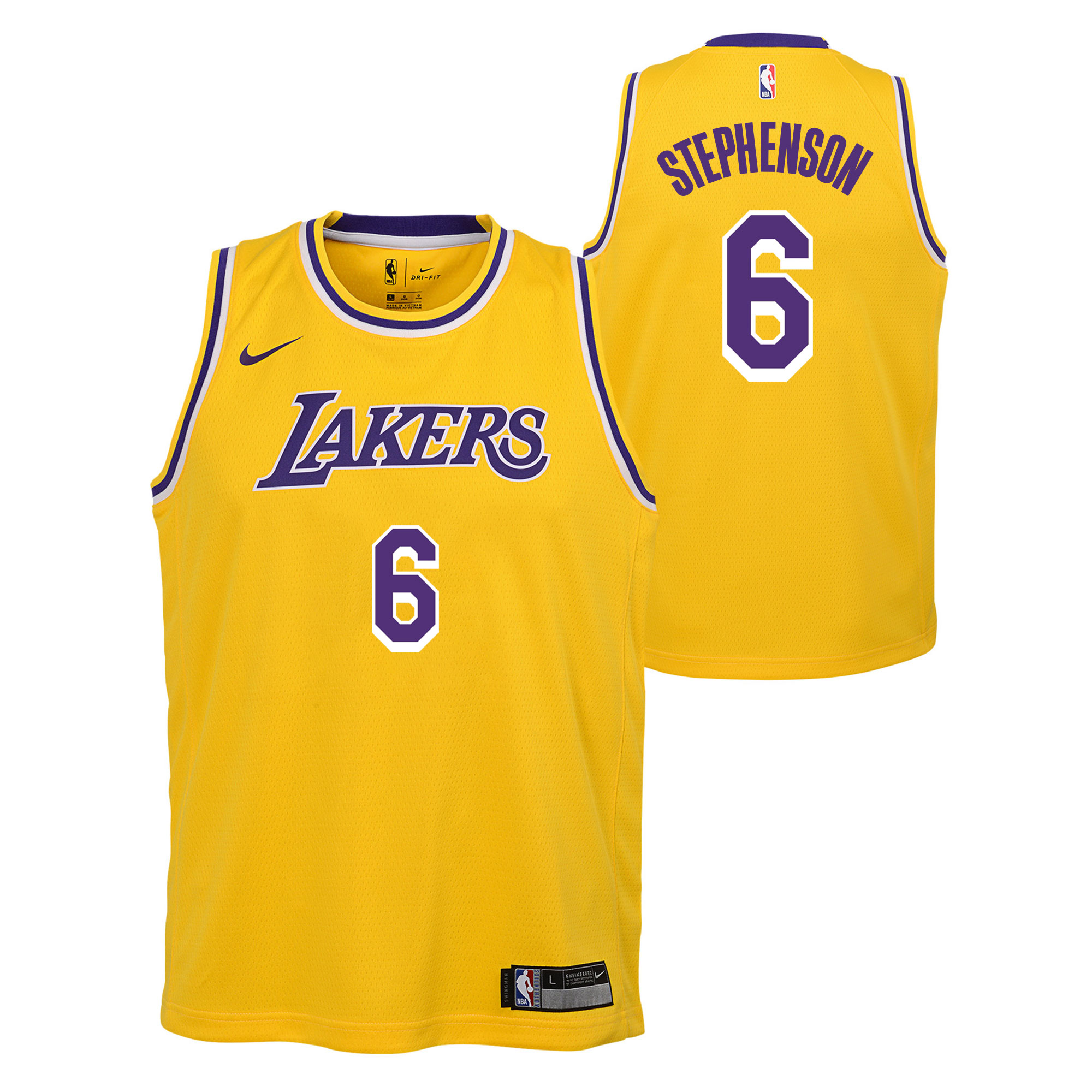 "Los Angeles Lakers Nike Icon Swingman Jersey - Lance Stephenson - Youth"