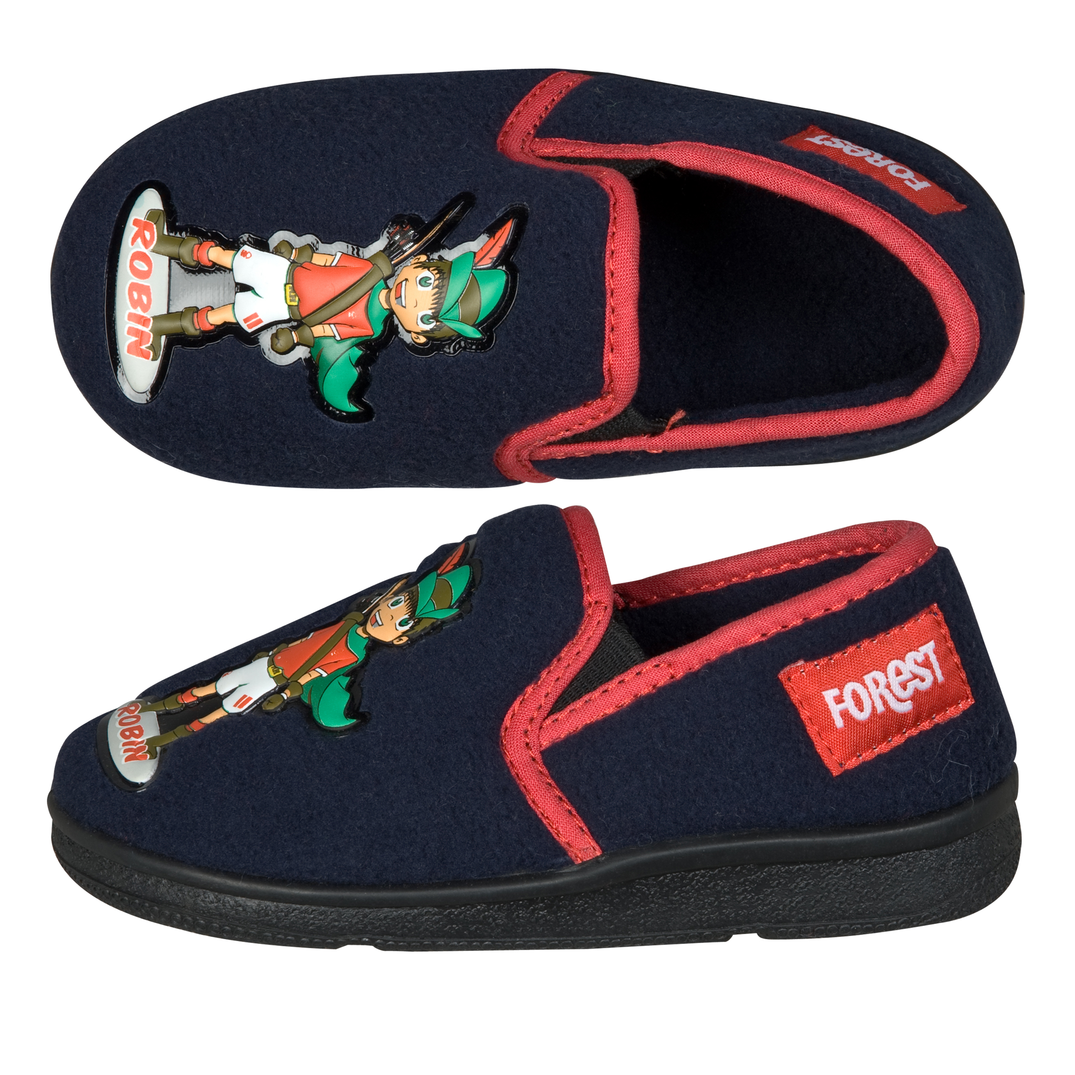 Nottingham Forest Robin Full Heel Slipper - Navy - Infants