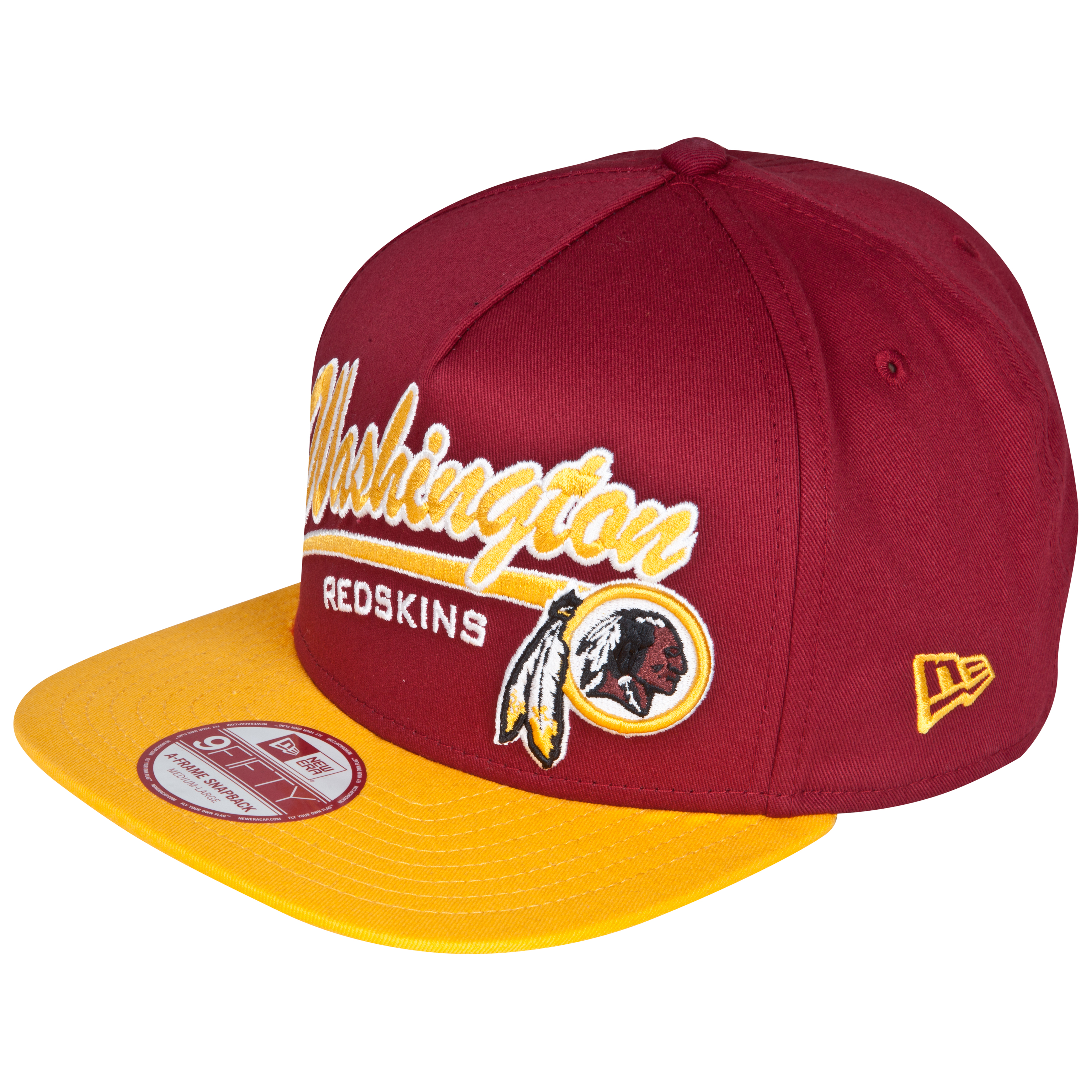 Washington Redskins 9Fifty Script Logo Snapback Cap