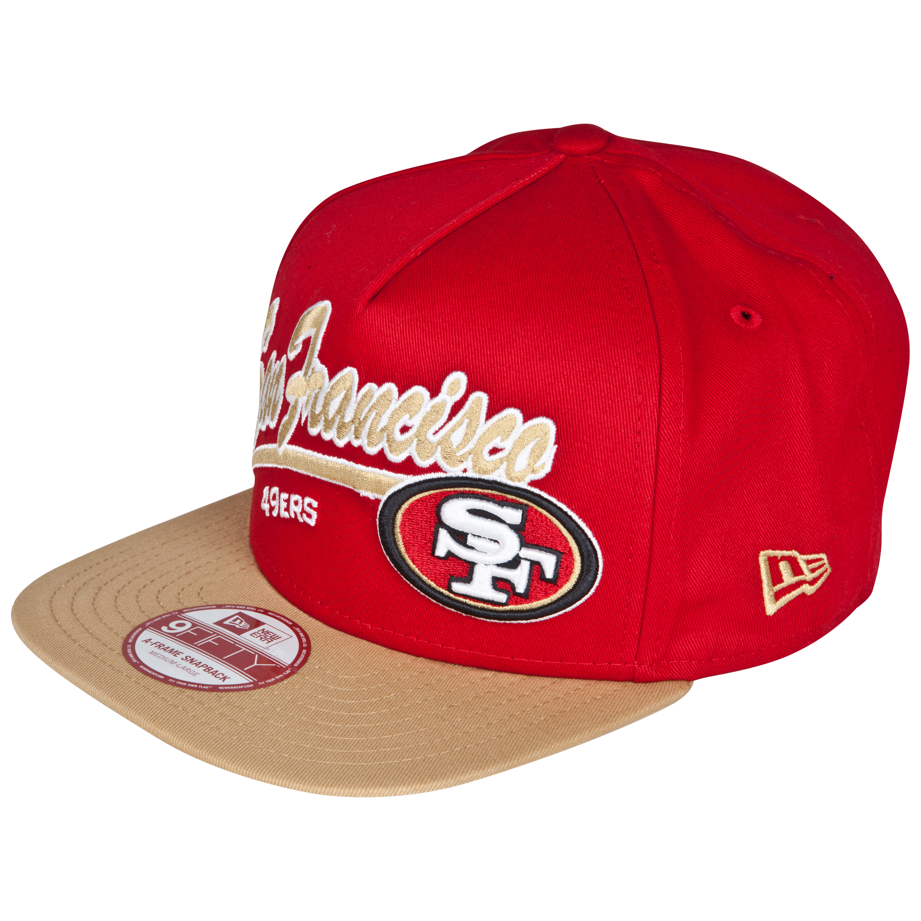 San Francisco 49ers 9Fifty Script Logo Snapback Cap
