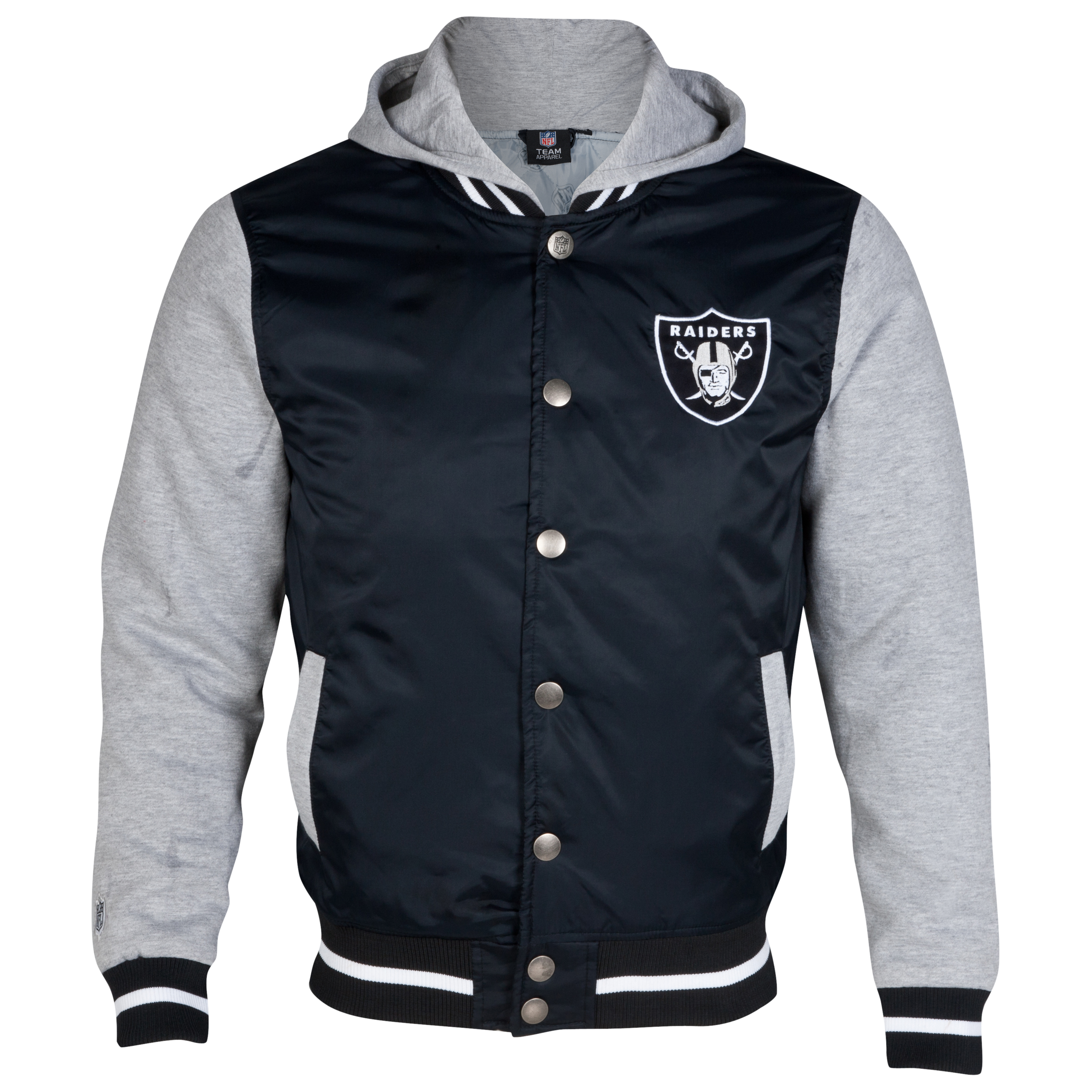 Oakland Raiders Playoff Hooded Fabric Mix Jacket