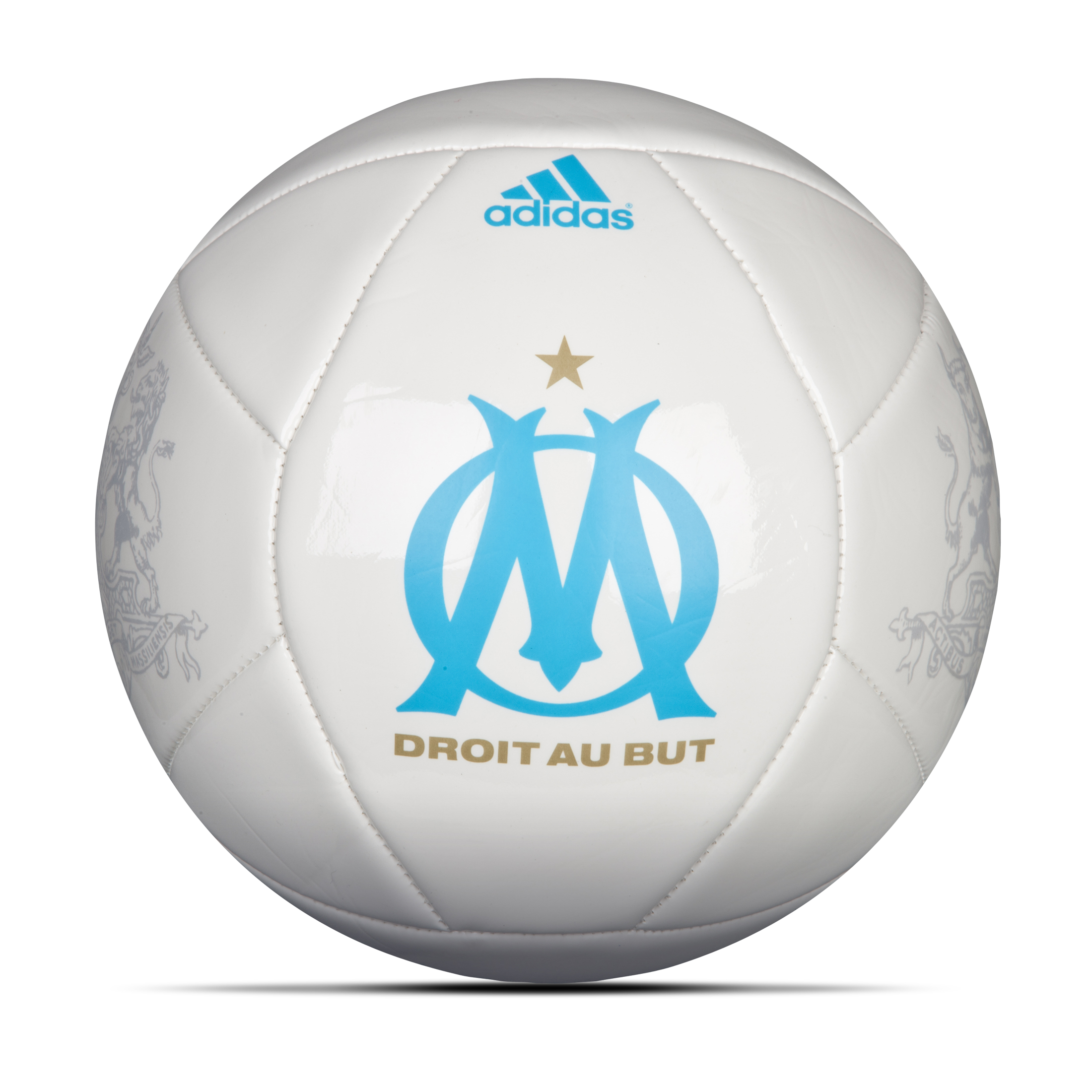 Ballon de football Olympique de Marseille - Blanc - Taille 5