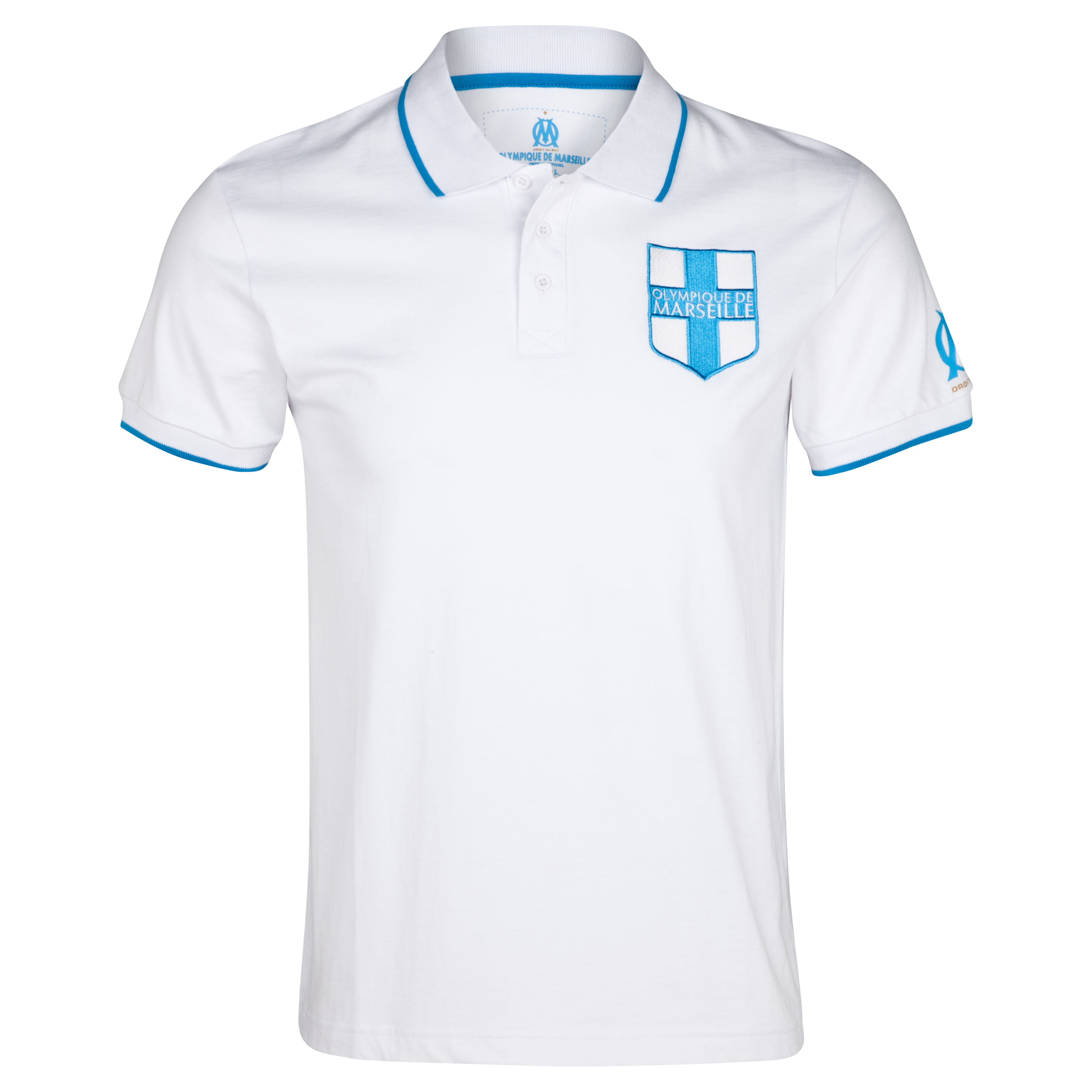 Polo Essential Blason Olympique de Marseille - Blanc - Homme