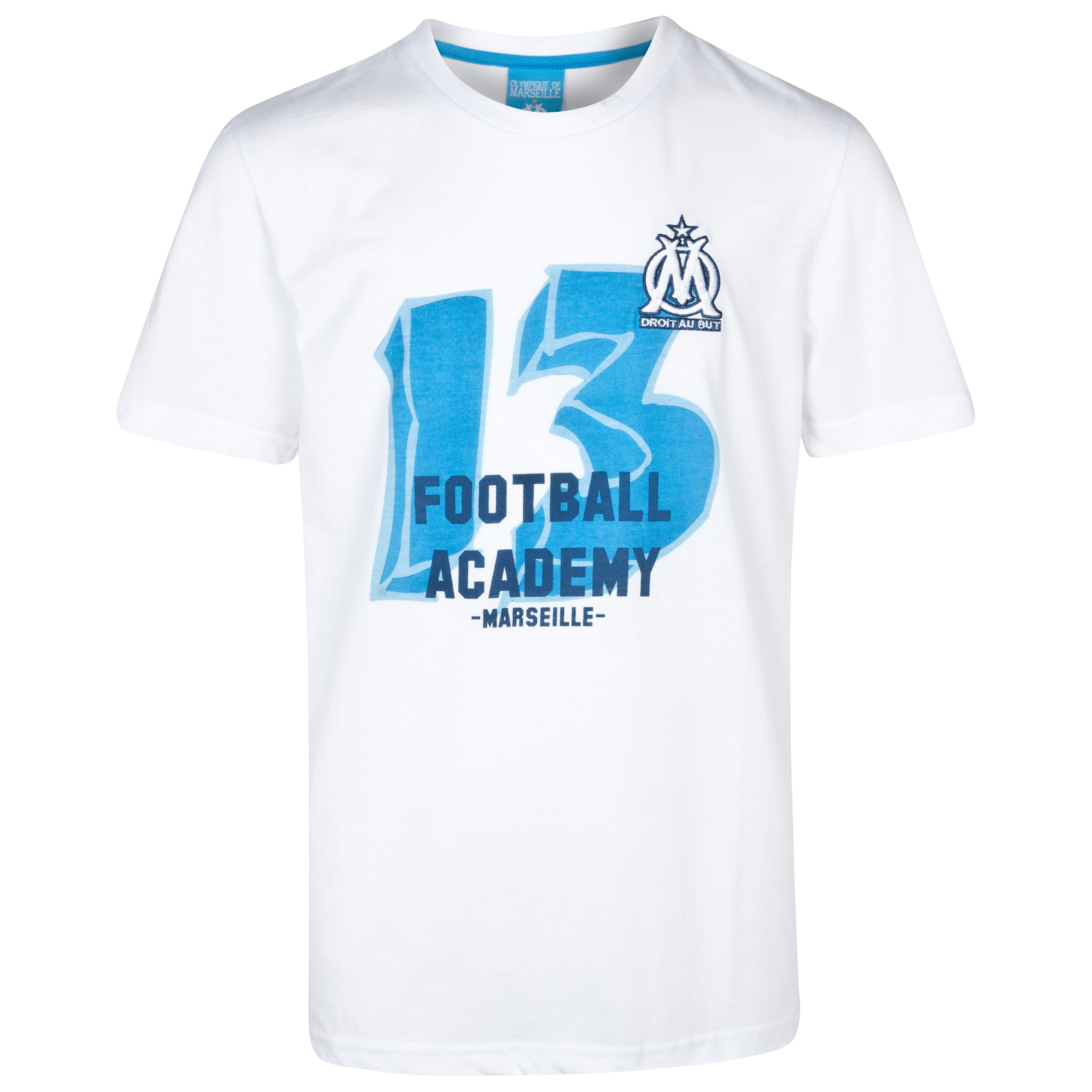 T-shirt Football Academy Olympique de Marseille - Blanc - Enfant