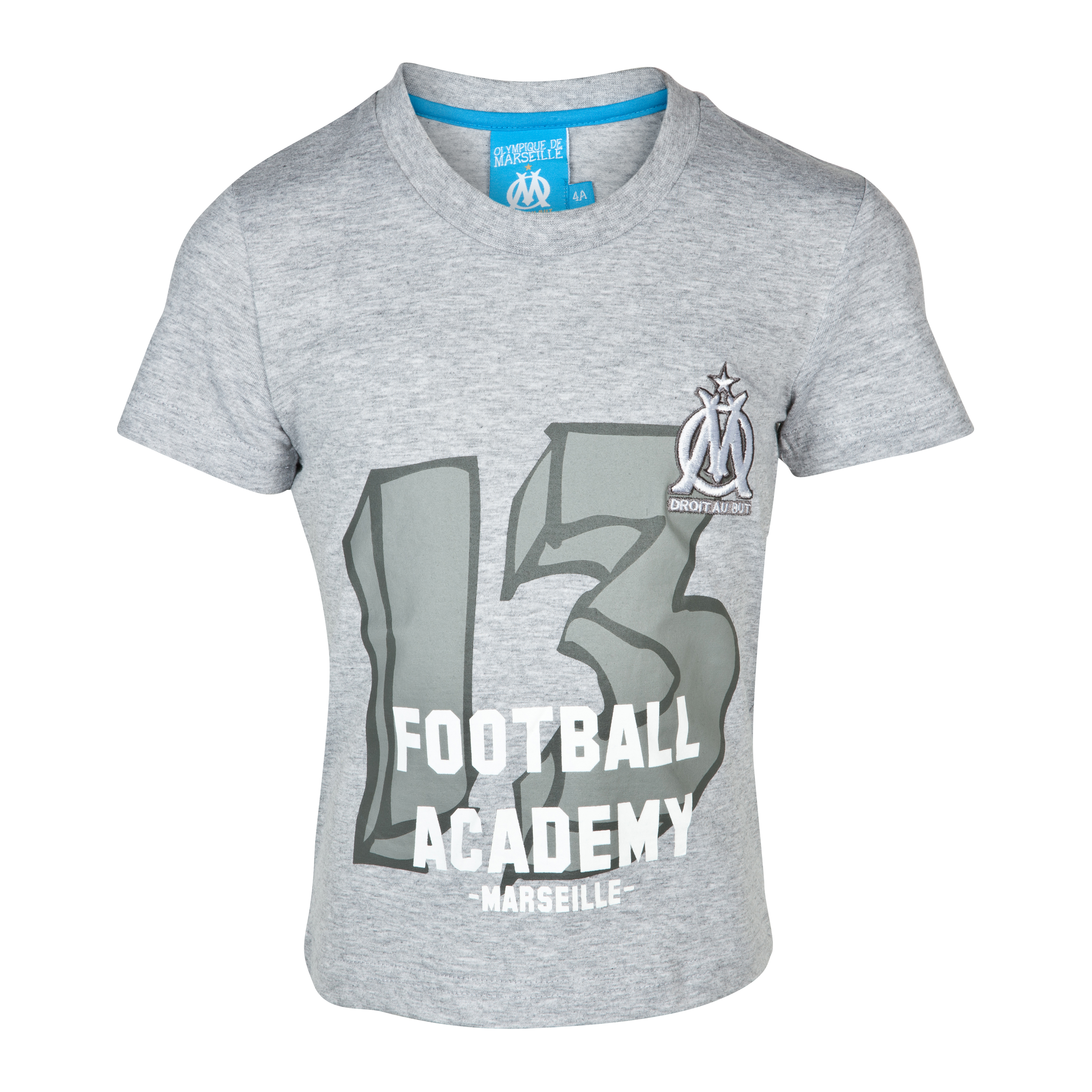 T-shirt Football Academy Olympique de Marseille - Gris - Enfant