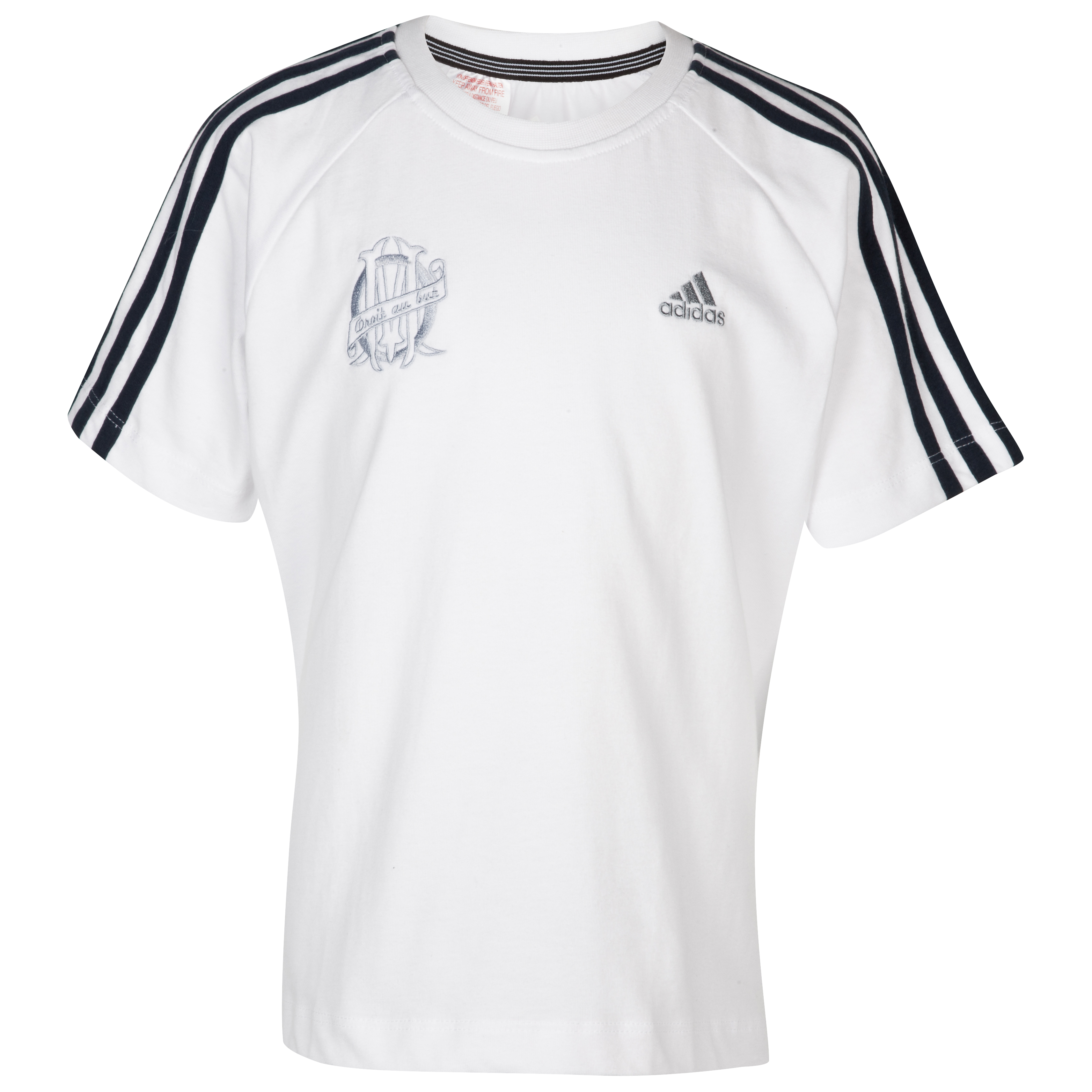 T-shirt Olympique de Marseille - Blanc - Junior
