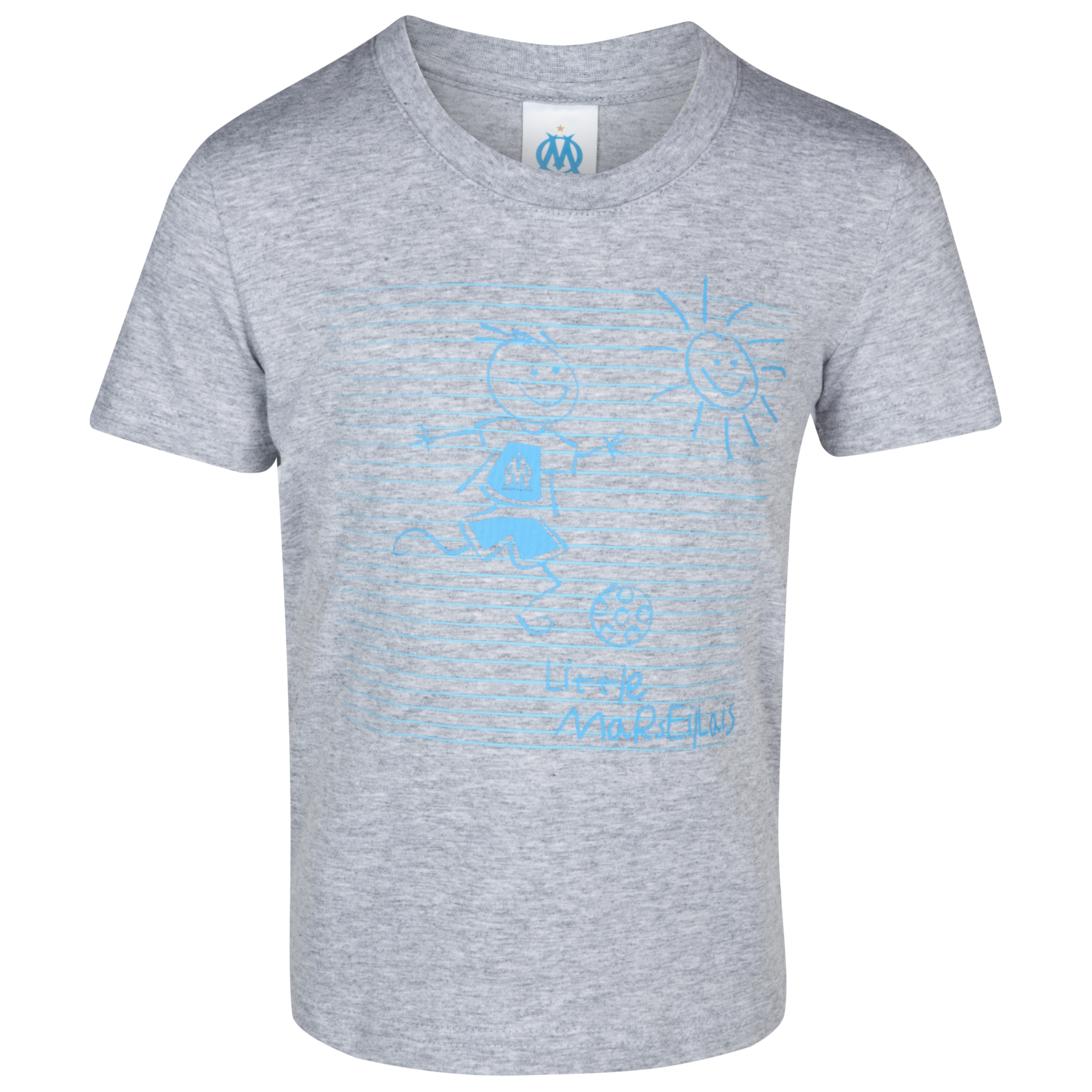 T-shirt Marseillais Olympique de Marseille - Gris - Garçons