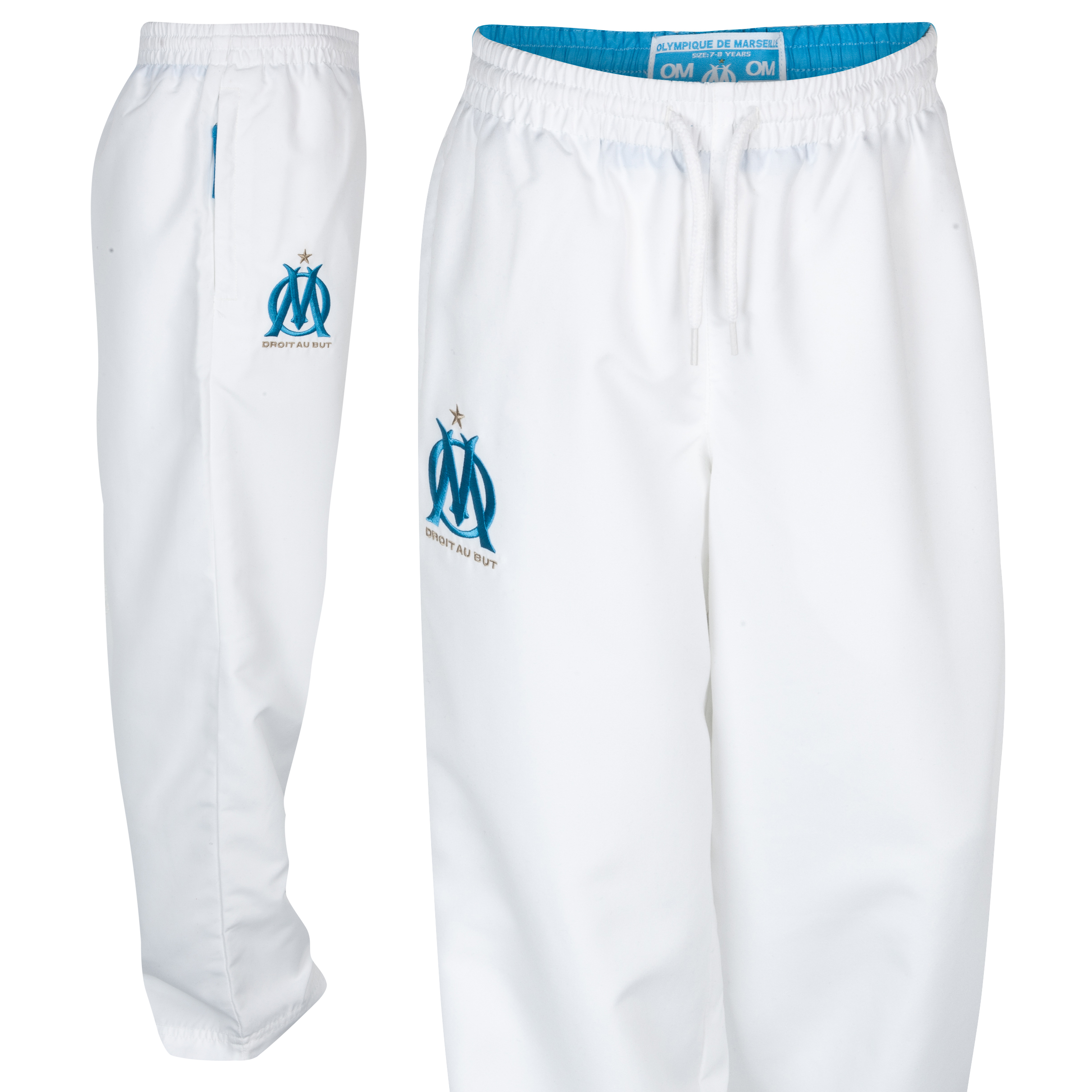 Olympique de Marseille Tacpol Pant - White - Junior