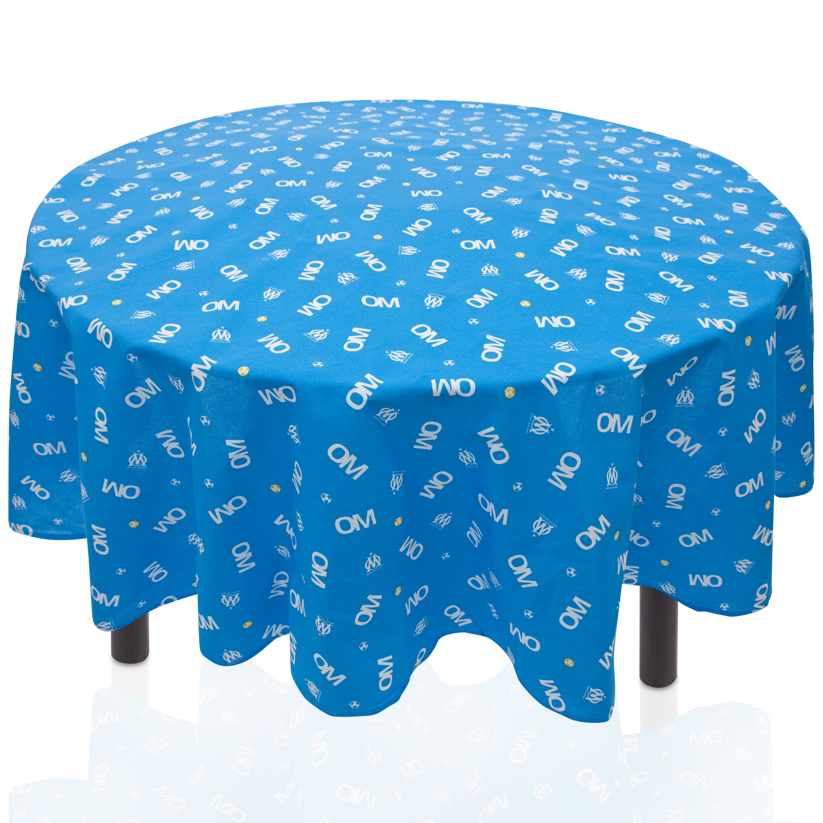 Olympique de Marseille 180cm Round Tablecloth - Blue