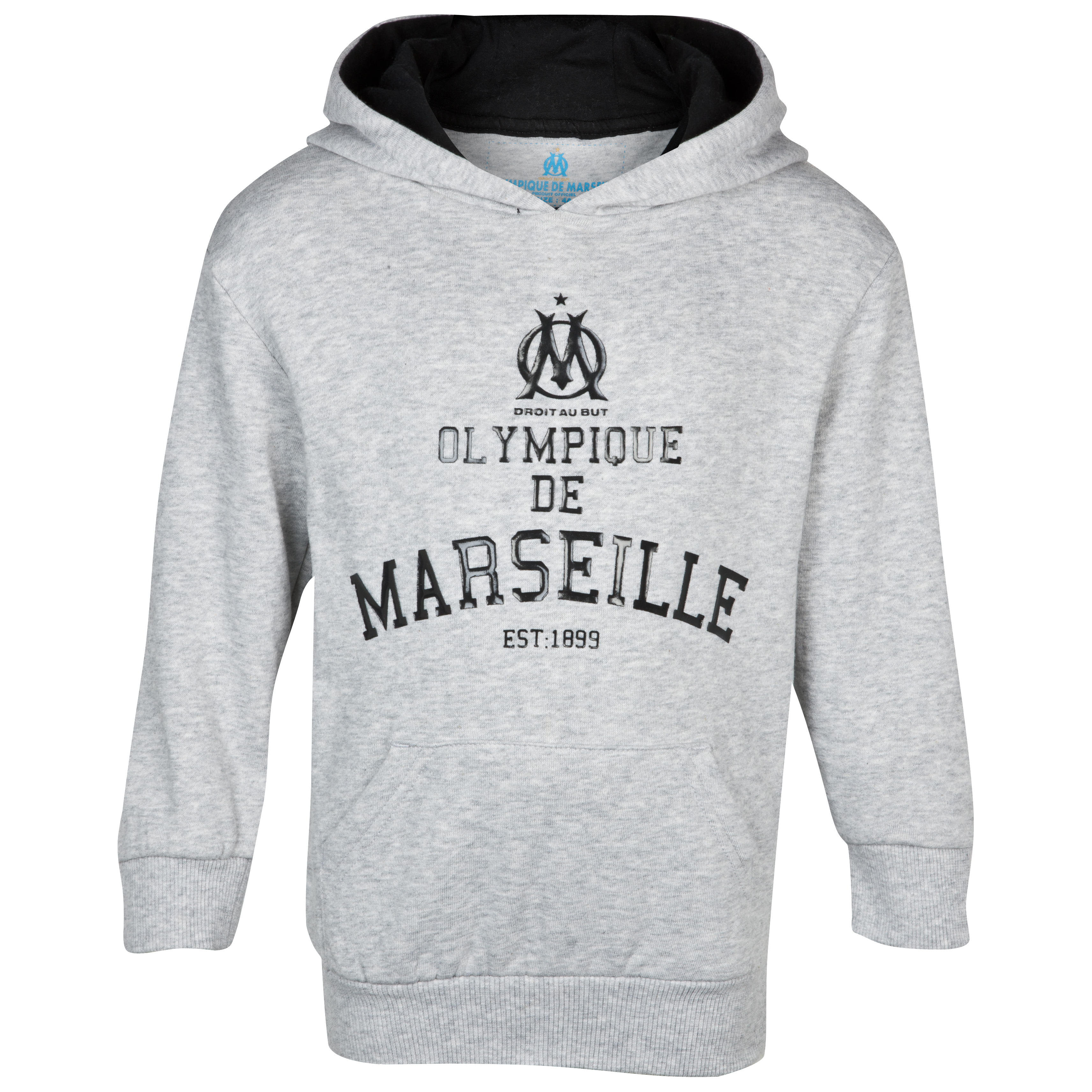 Sweat-shirt à capuche Athletic Club Olympique de Marseille - Gris - Enfant
