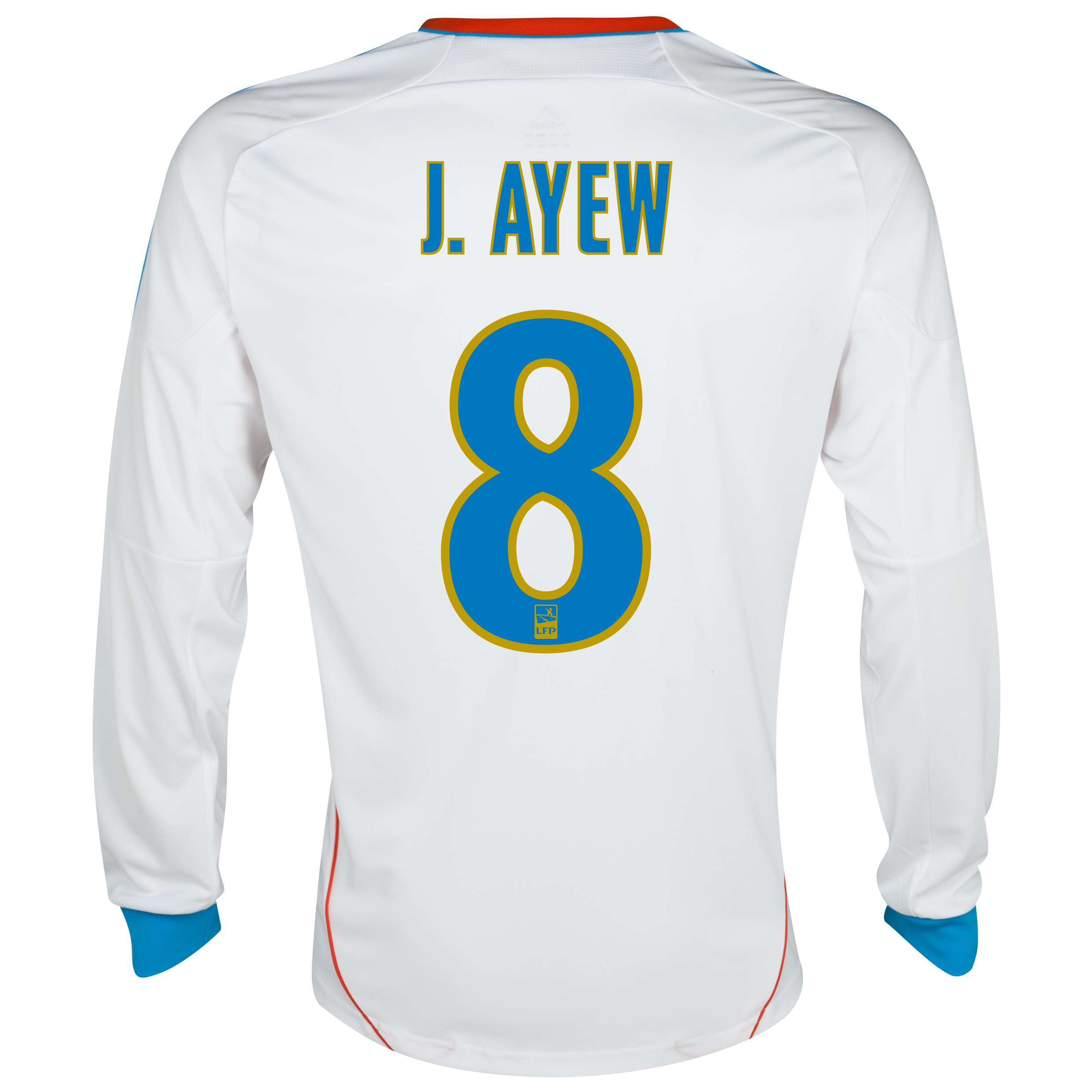 Maillot Olympique de Marseille Domicile 2012/2013 - Manches Longues Flocage J.Ayew 8