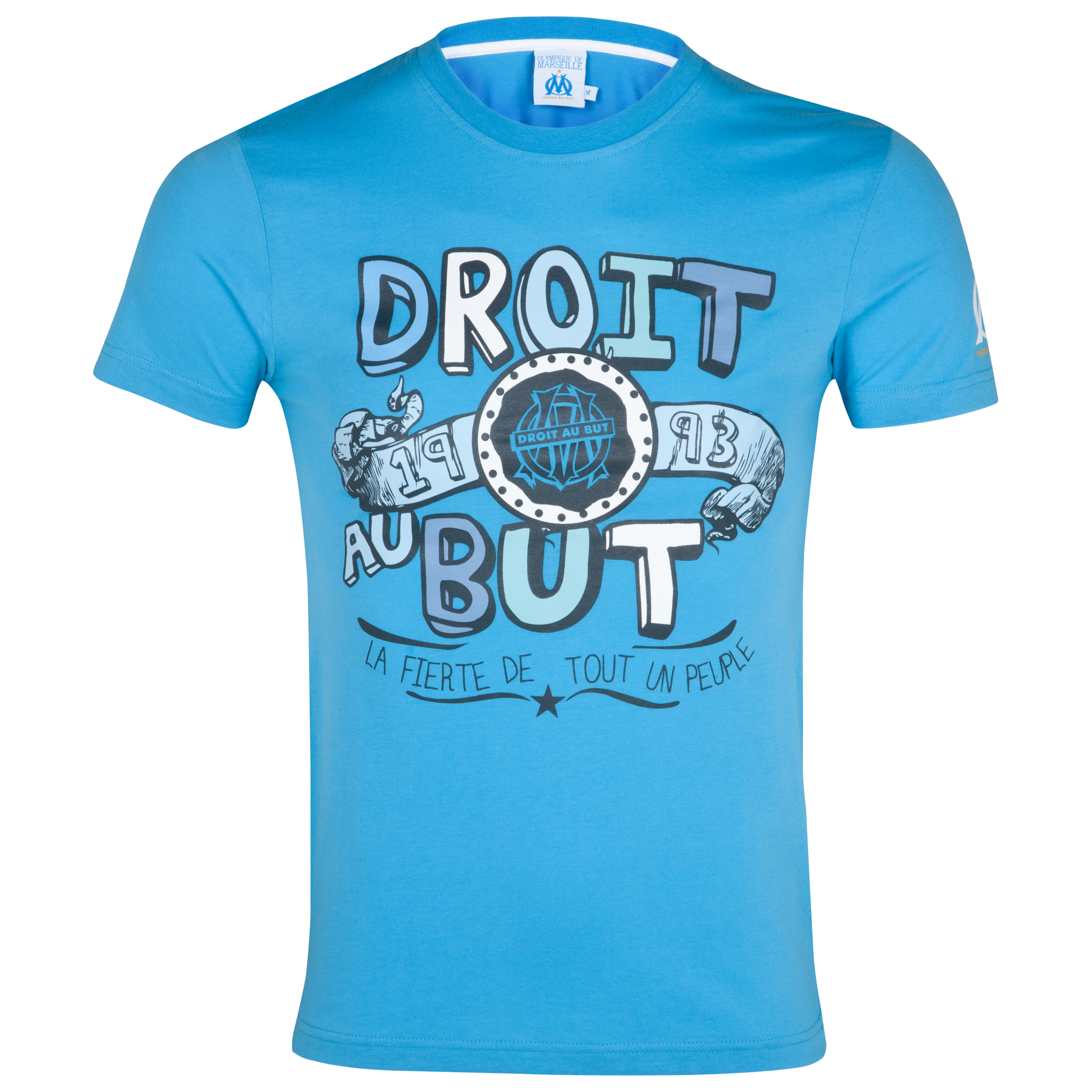 T-shirt Droit au But Olympique de Marseille - Bleu - Enfant