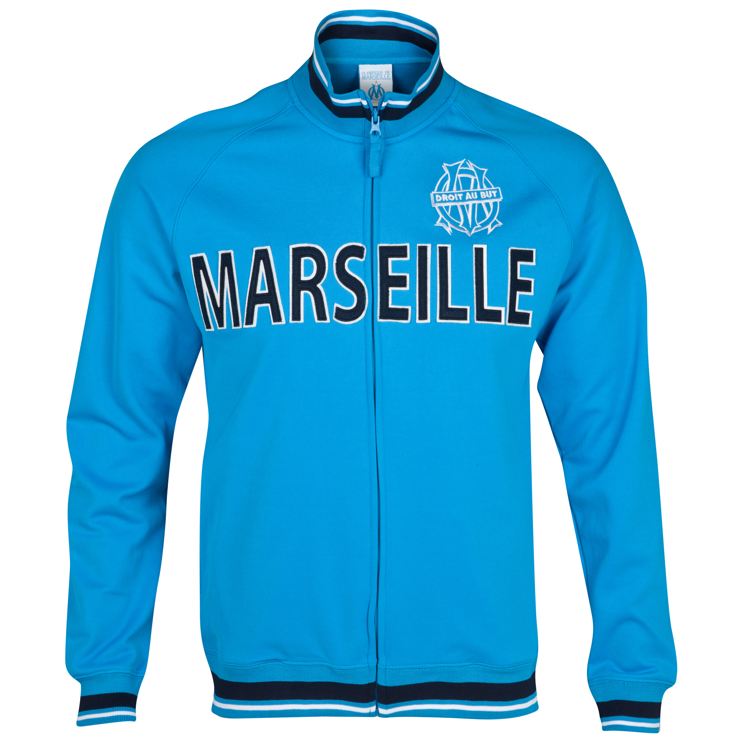 Olympique de Marseille Logo 93 Zip Jacket - Blue - Junior