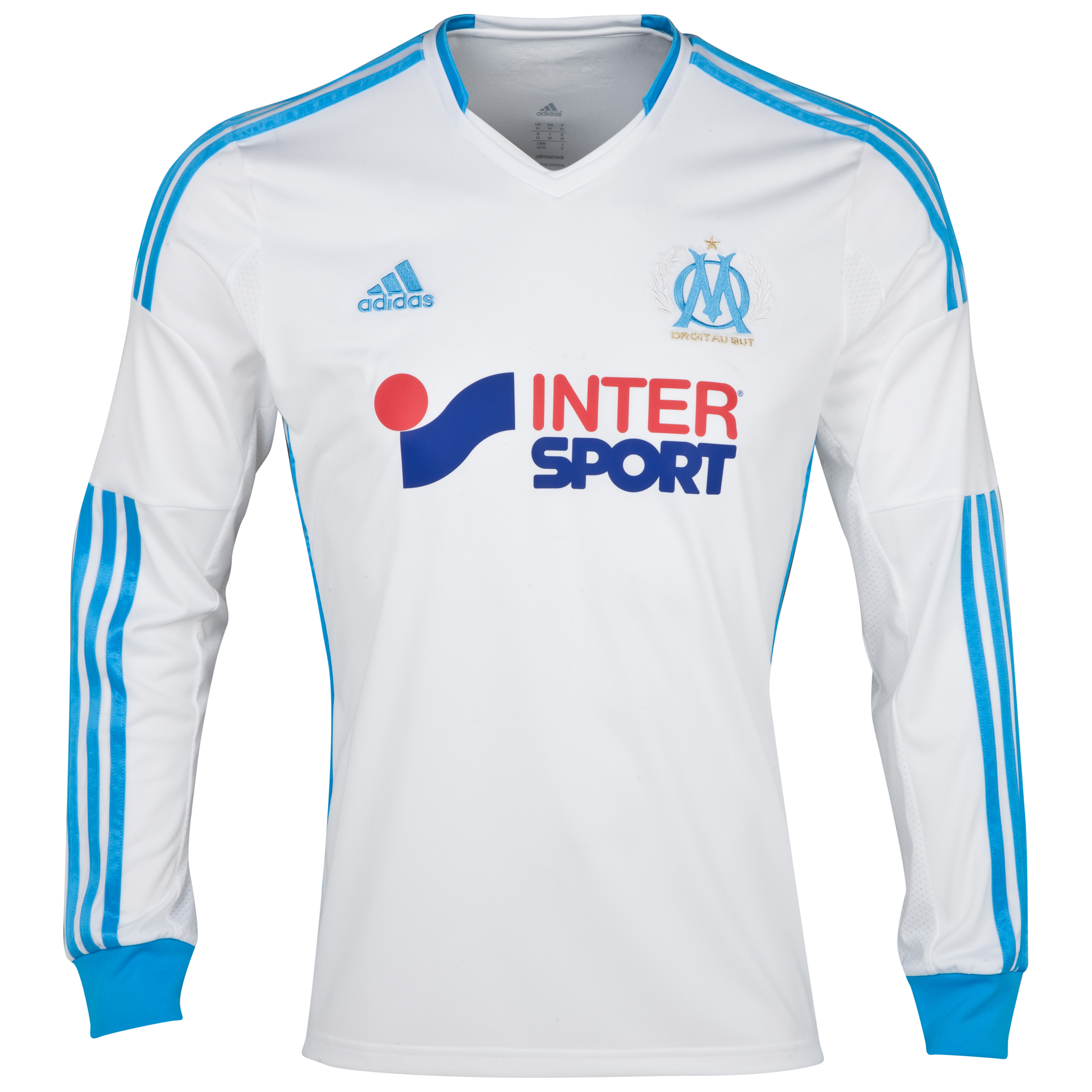 Olympique de Marseille Home Shirt LS 2013/14 - Mens White