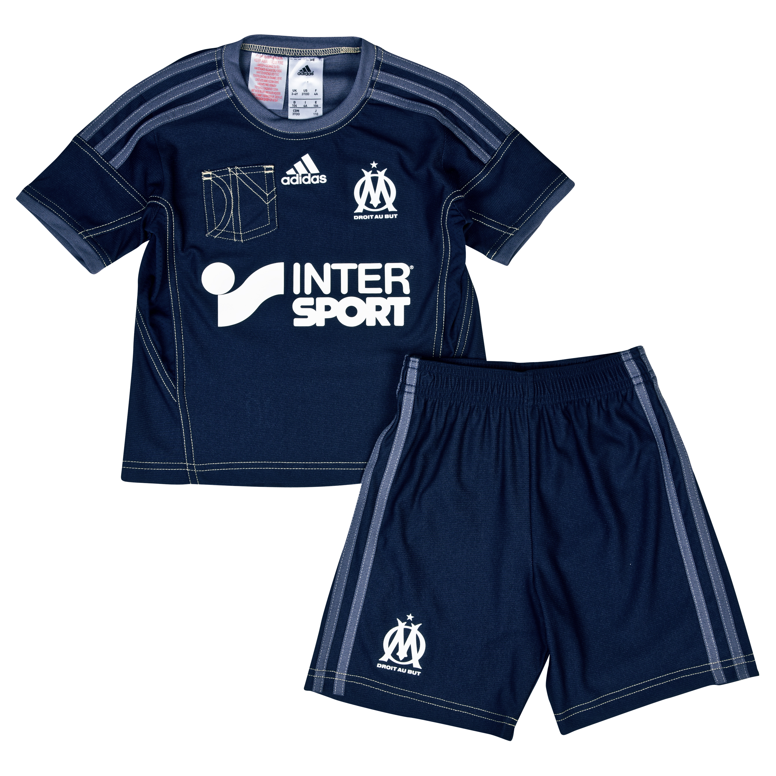 Olympique de Marseille Away Mini Kit 2013/14 Lt Blue