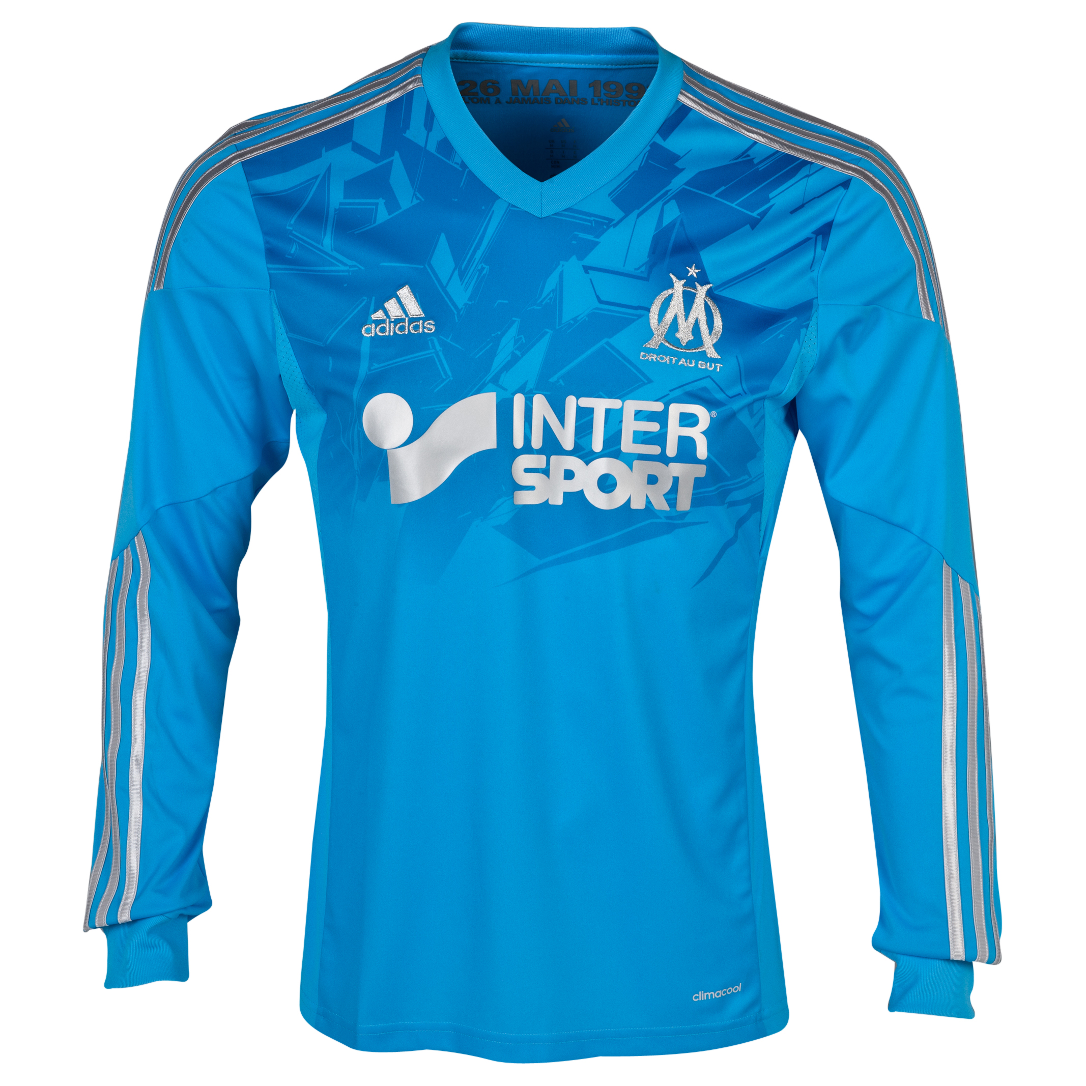 Olympique de Marseille Third Shirt LS 2013/14 - Mens Blue