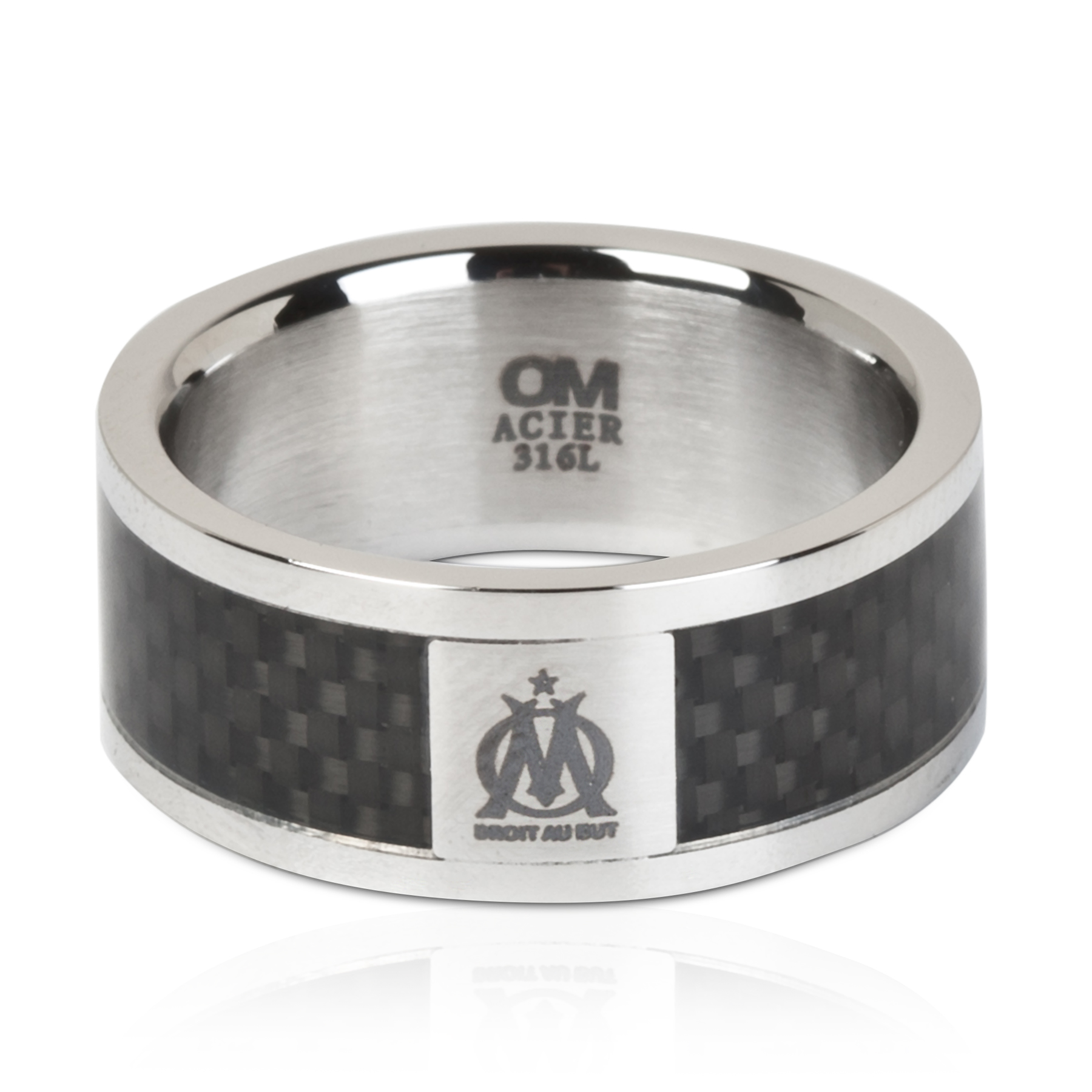Olympique De Marseille Stainless Steel Band Ring