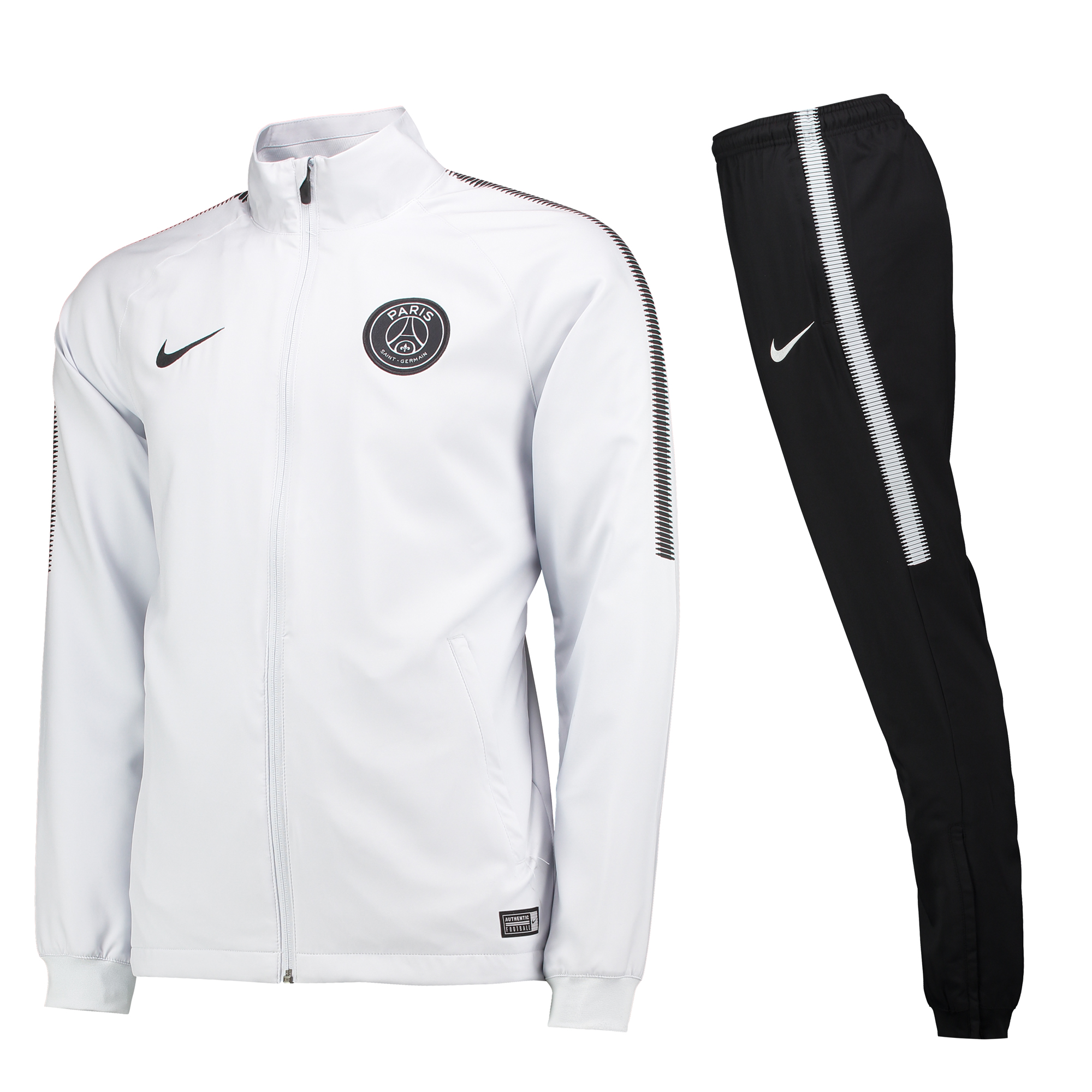 psg white track jacket