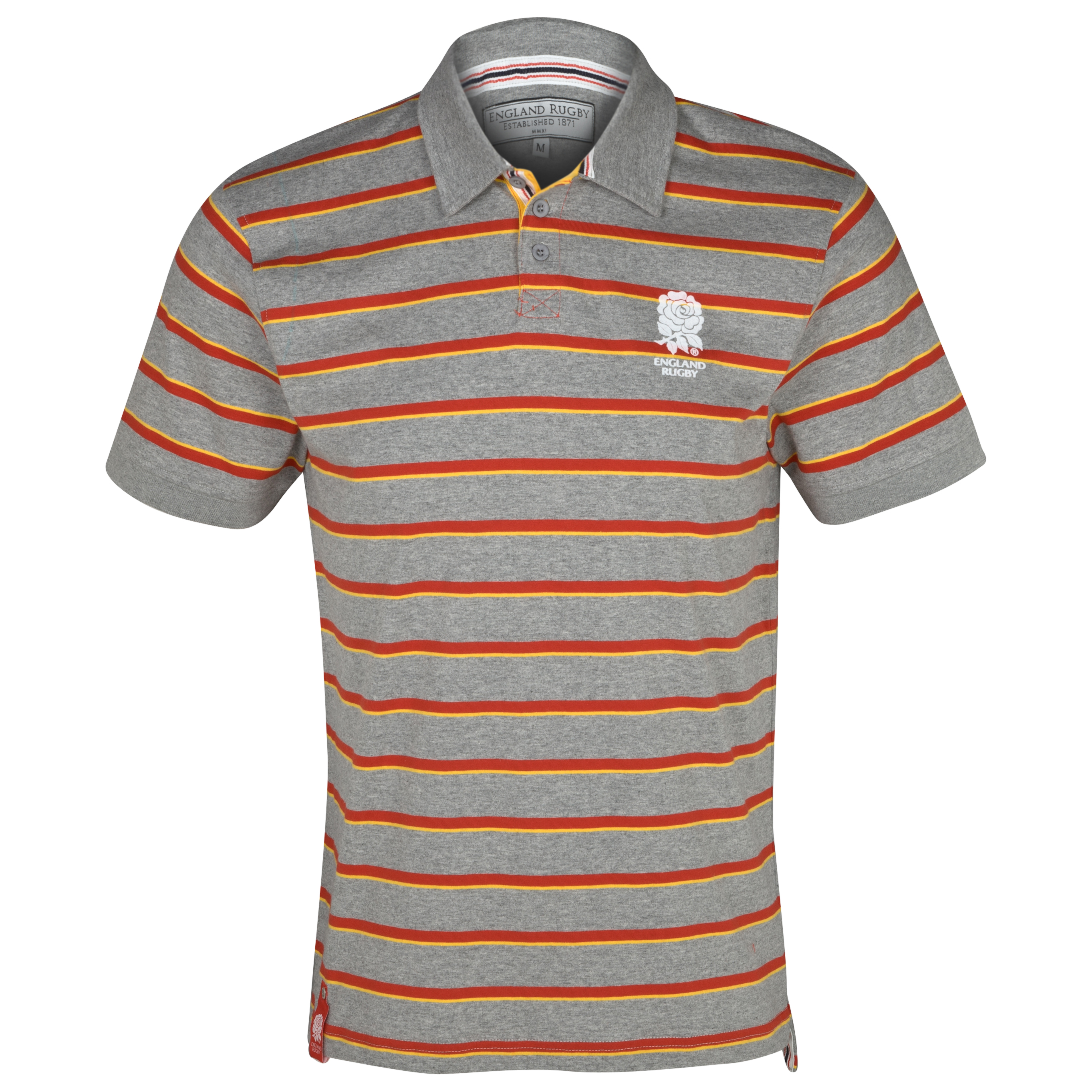 England Rugby SS Feeders Stripe Polo - Multi