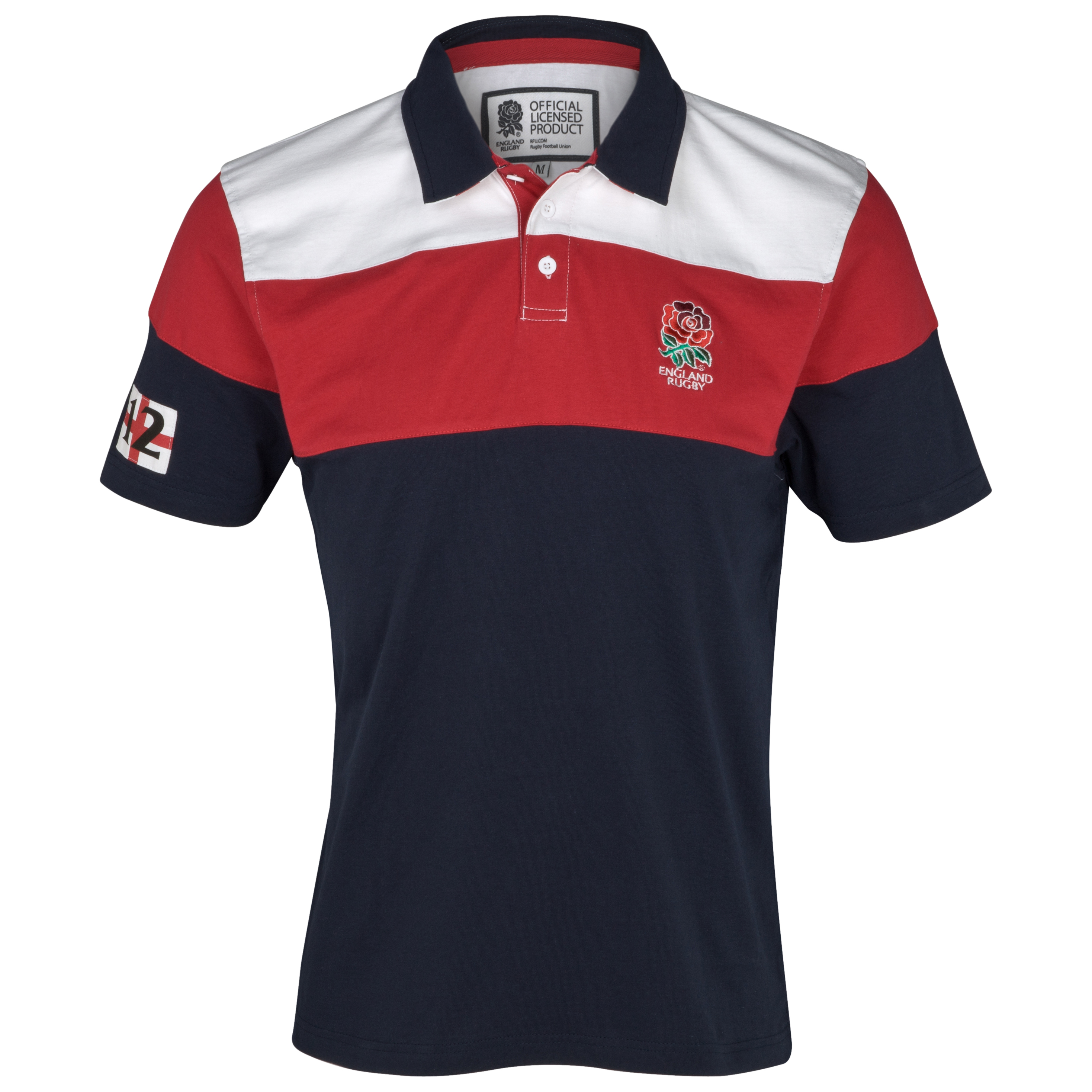 England Rugby Cut & Sew Retro Rugby - Navy-Red-White