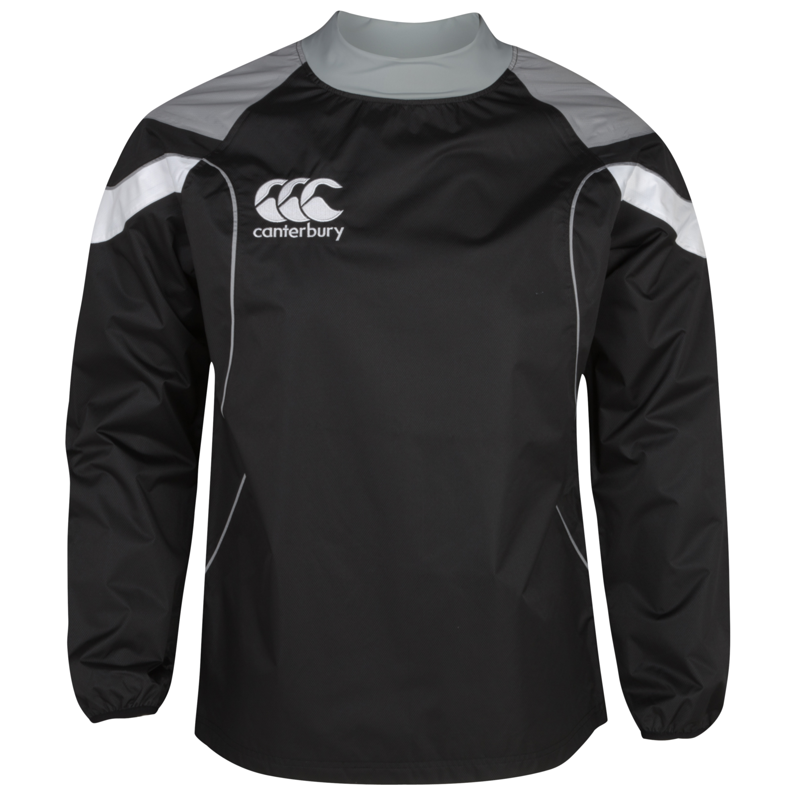 <br>Canterbury Contact Training Top Black/Silver Grey/White