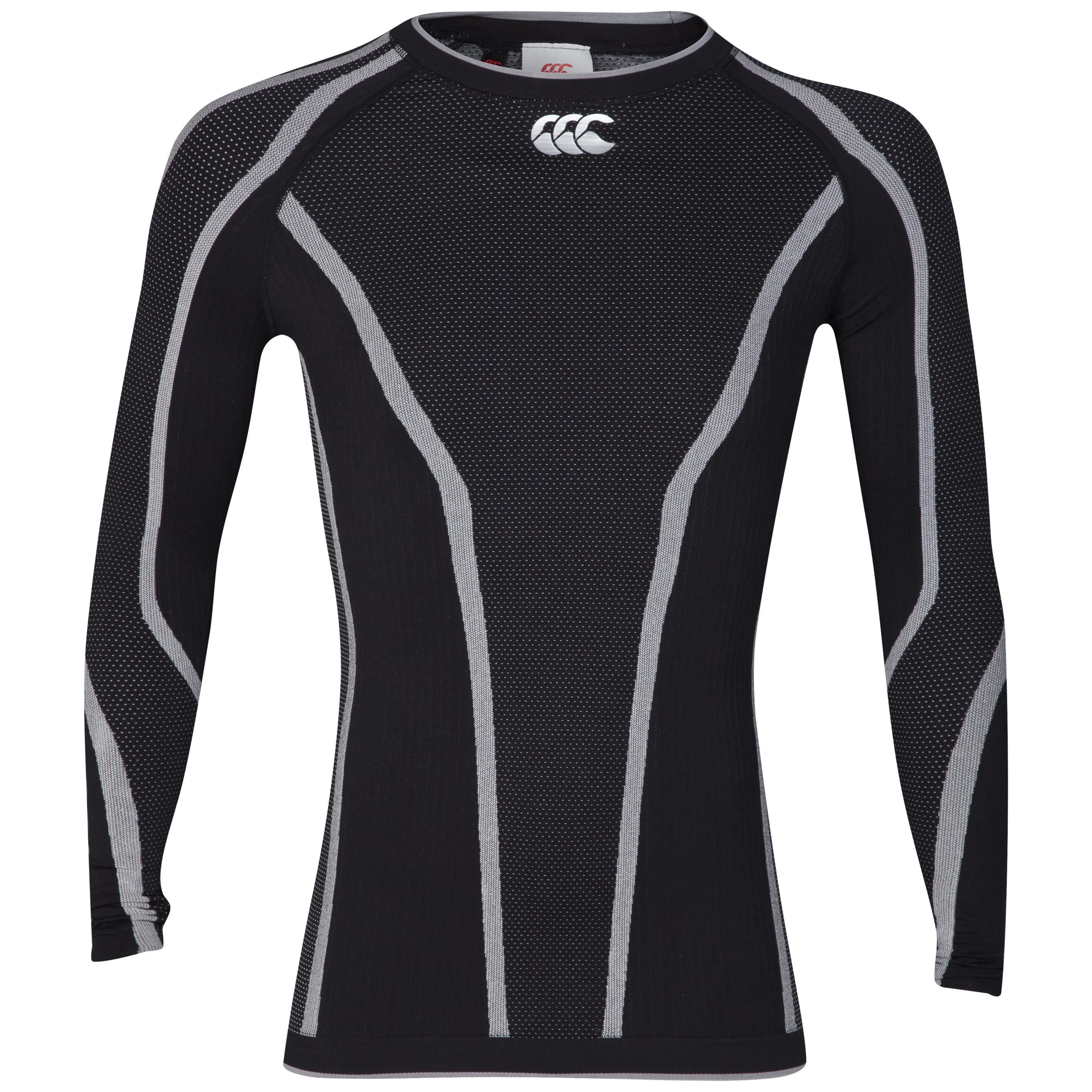 Canterbury iD Baselayer Top - Long Sleeve - Black/White