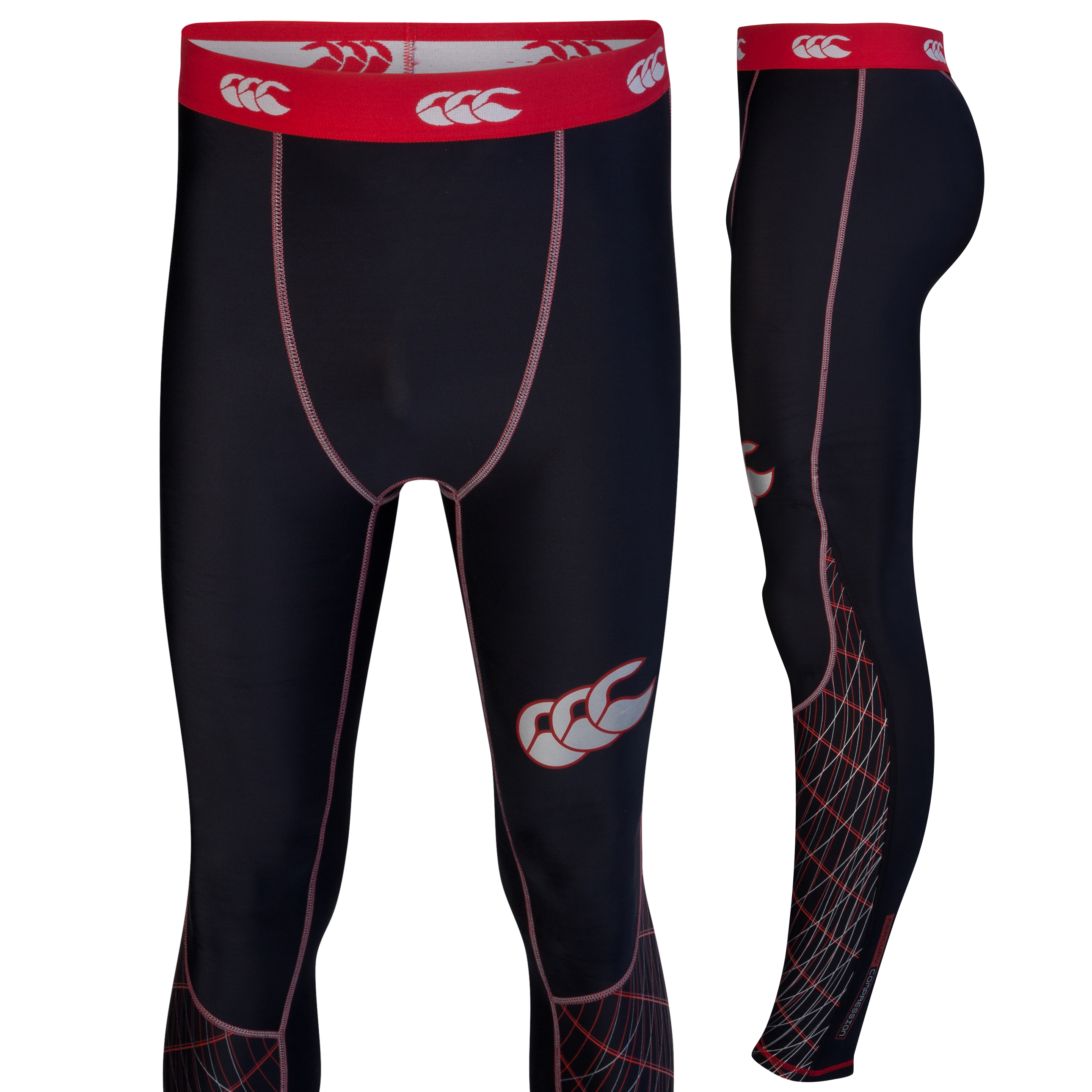 Canterbury Mercury Hybrid Compression Baselayer Leggings - Black