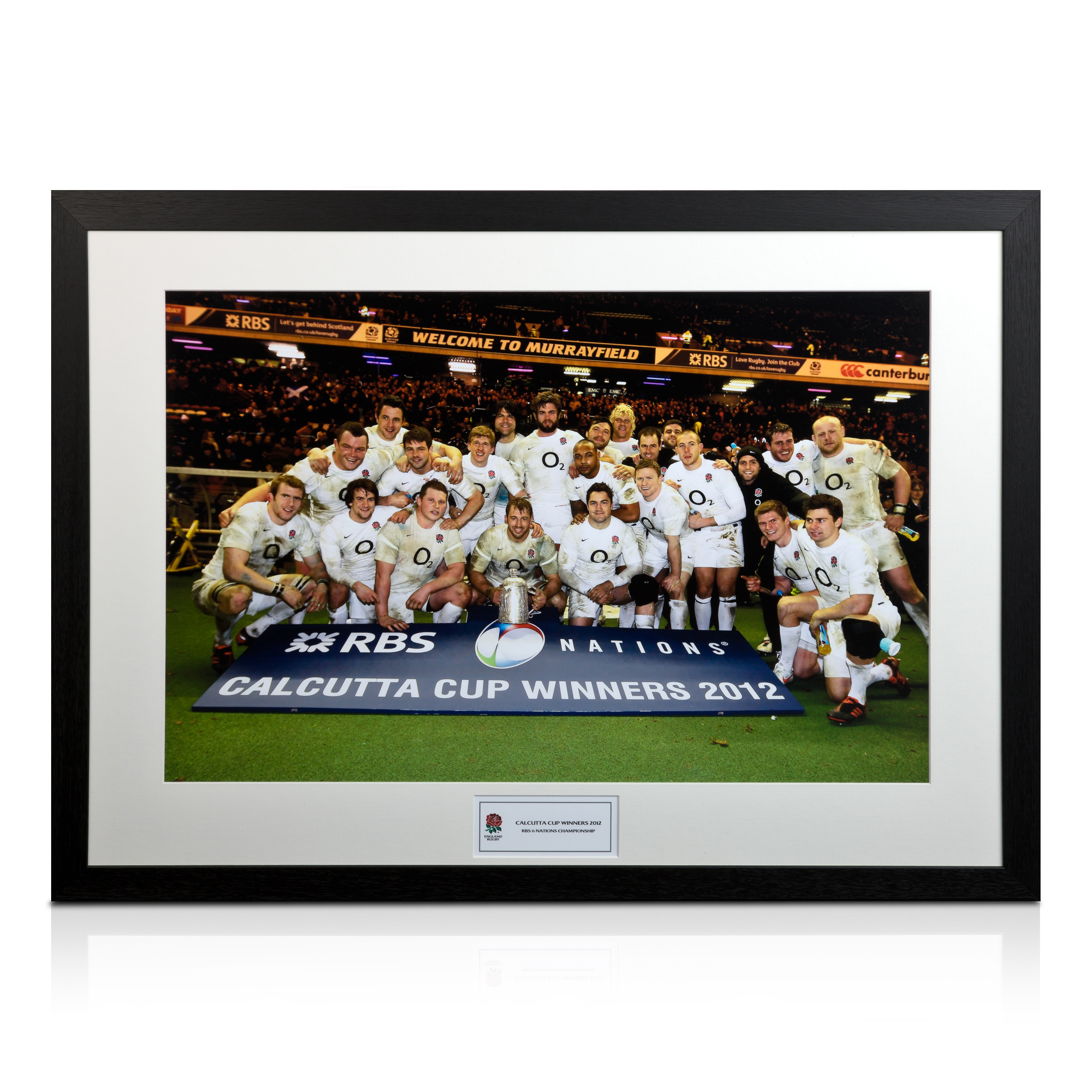 England Rugby – Calcutta Cup Winners 2012 Framed Print