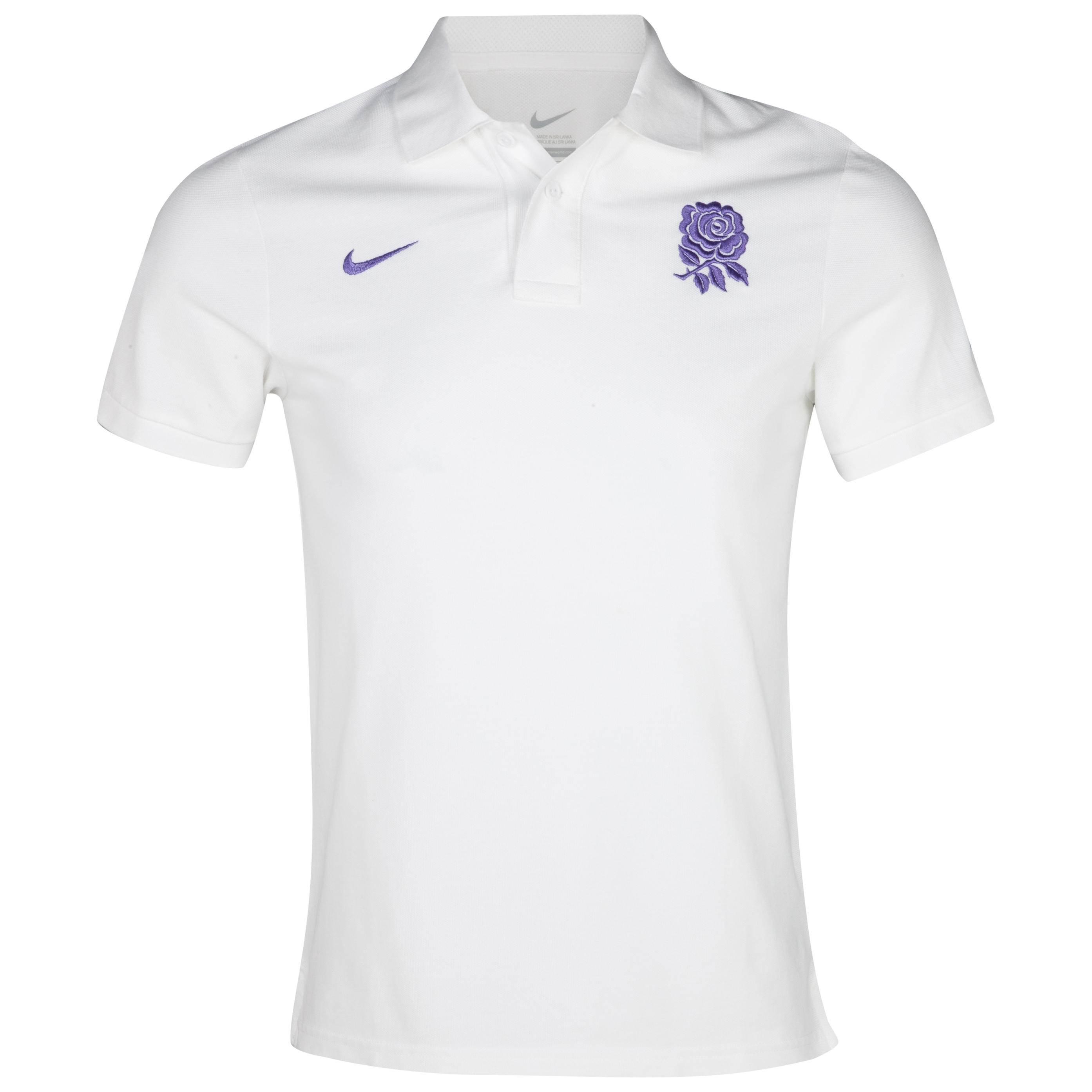 England Rugby Sevens Grandslam Polo - White/Pure Purple