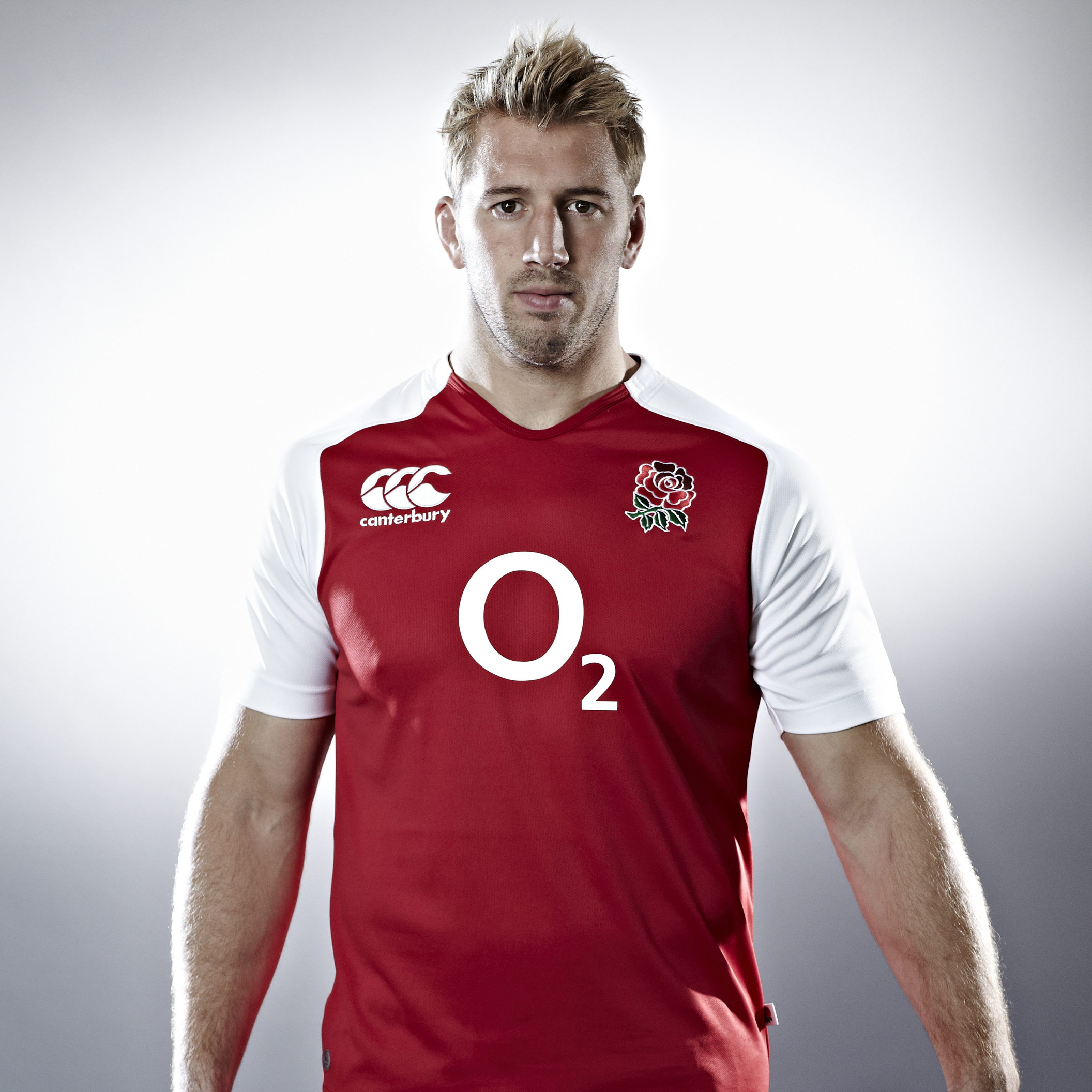 England Training Rugby Pro Top S/S - Flag Red / White
