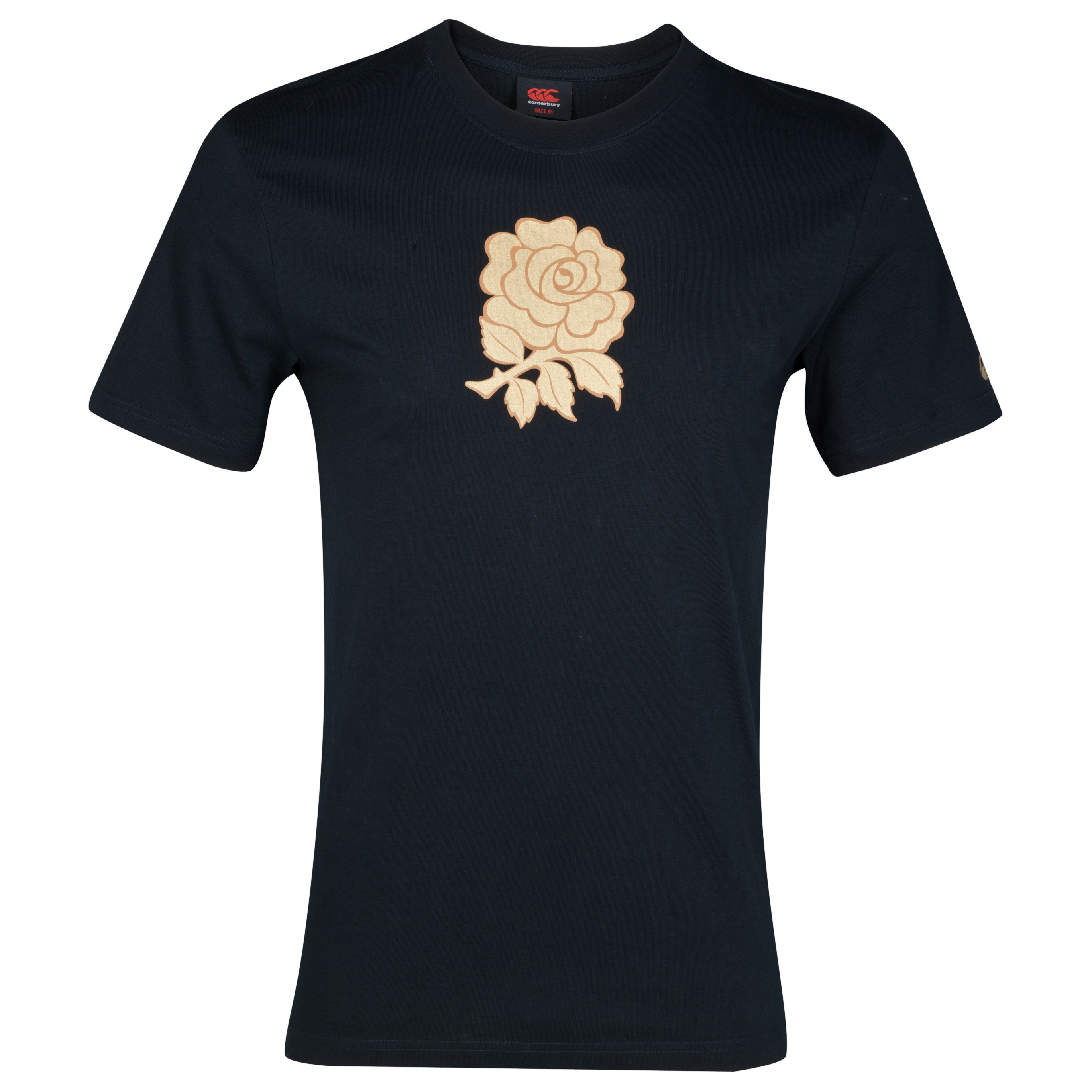 England Graphic Cotton T-Shirt - Black