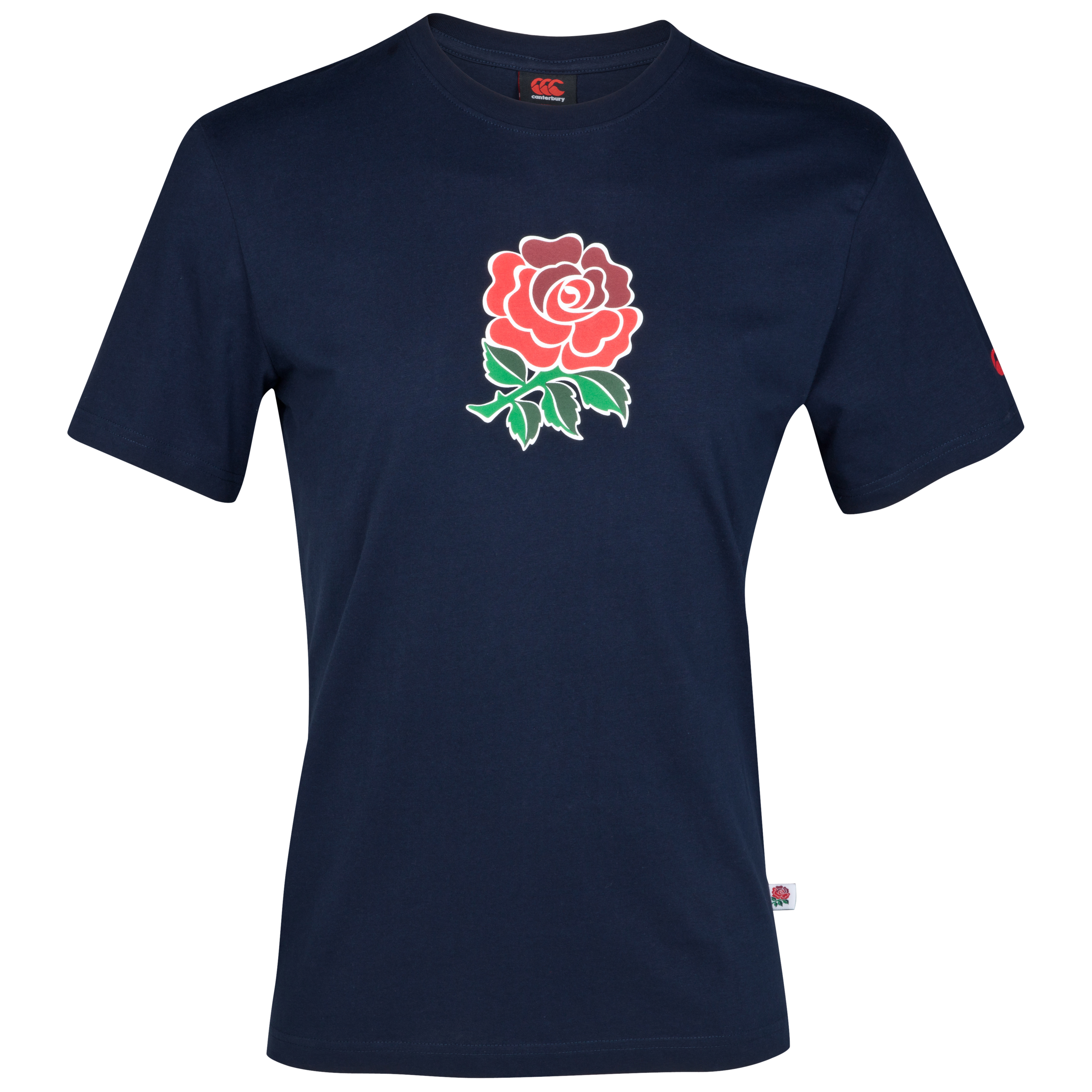 England Graphic Cotton T-Shirt - Youths - Navy