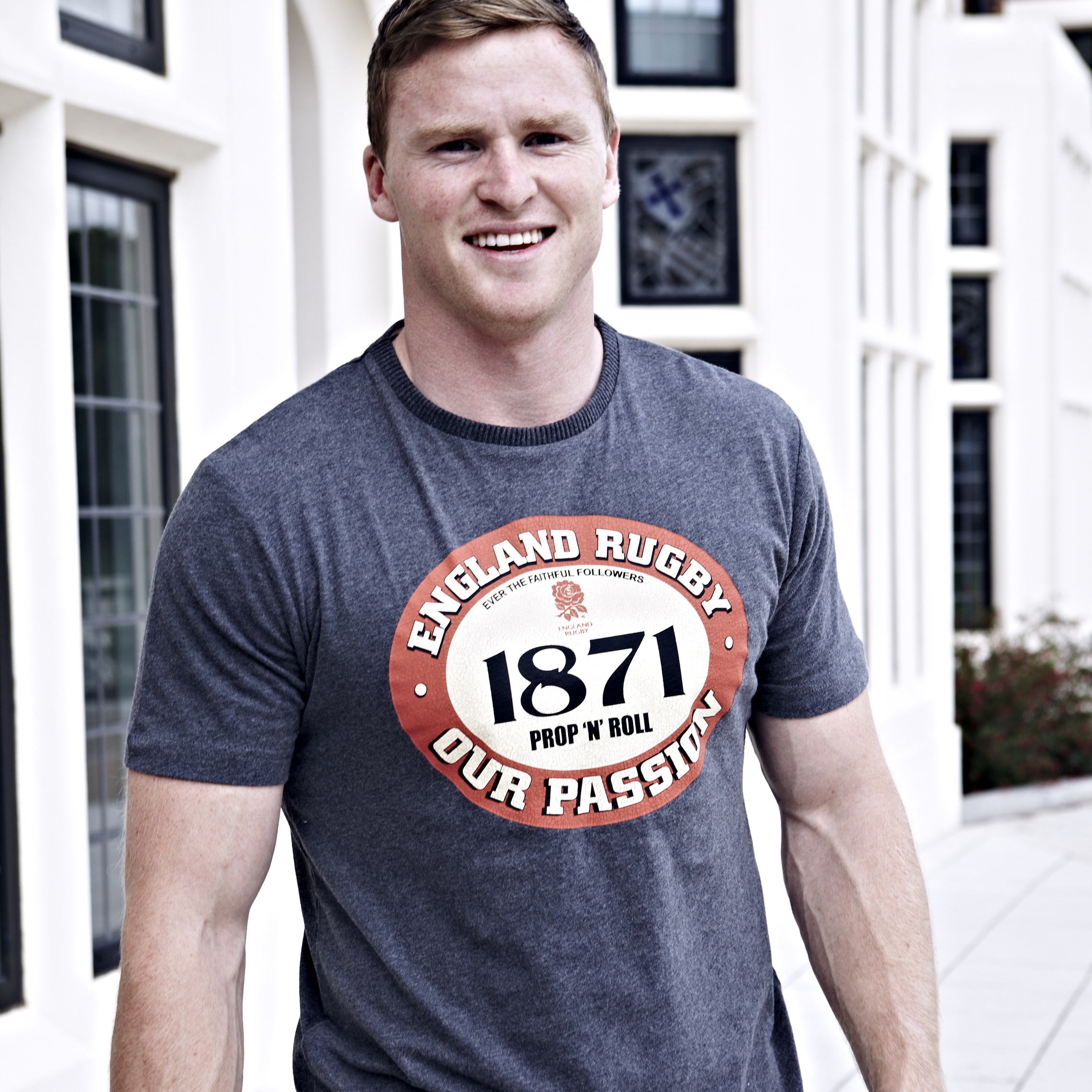 England Rugby Authentic Collection Our Passion T-Shirt - Grey