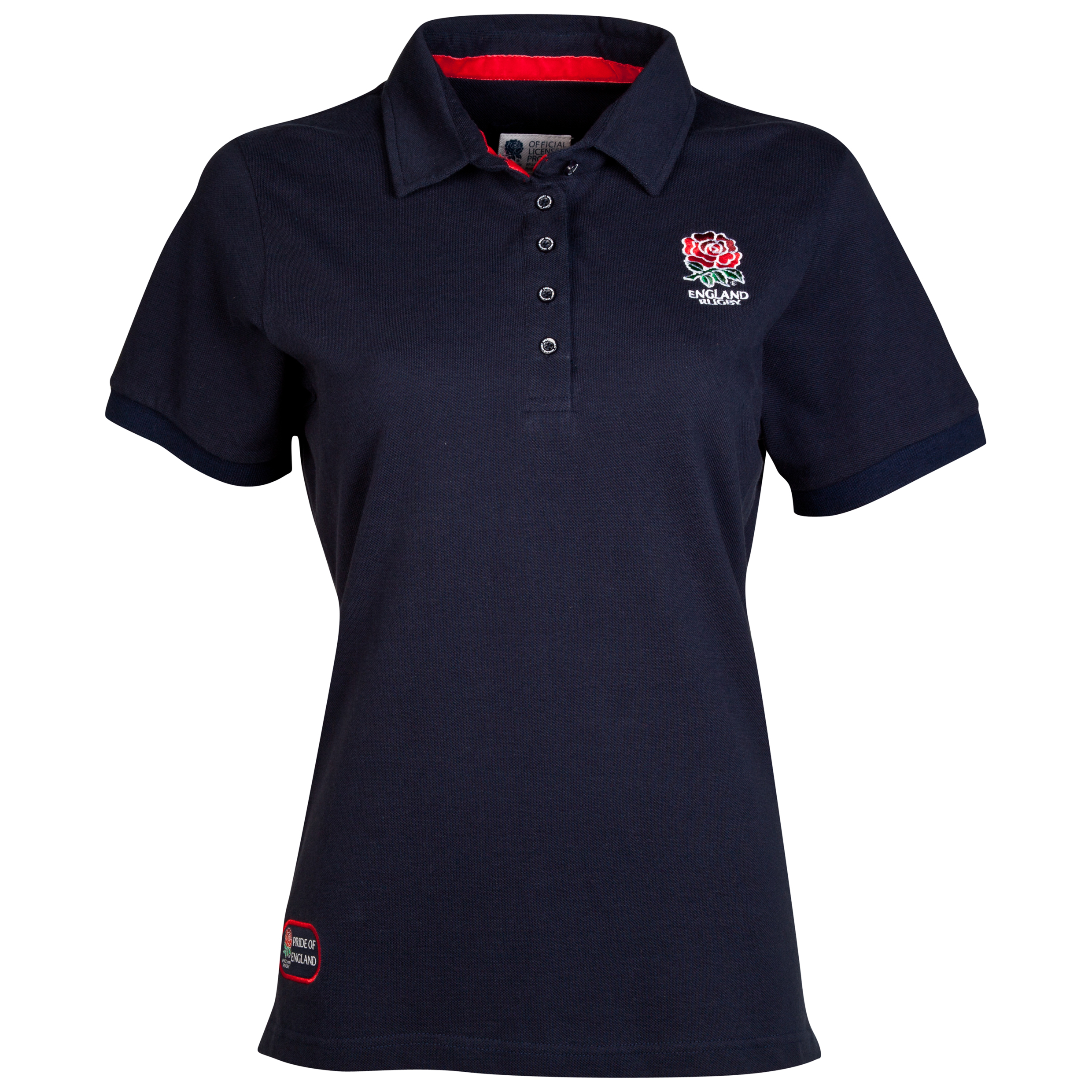 England Rugby Classic Collection Rose Polo - Navy  - Womens