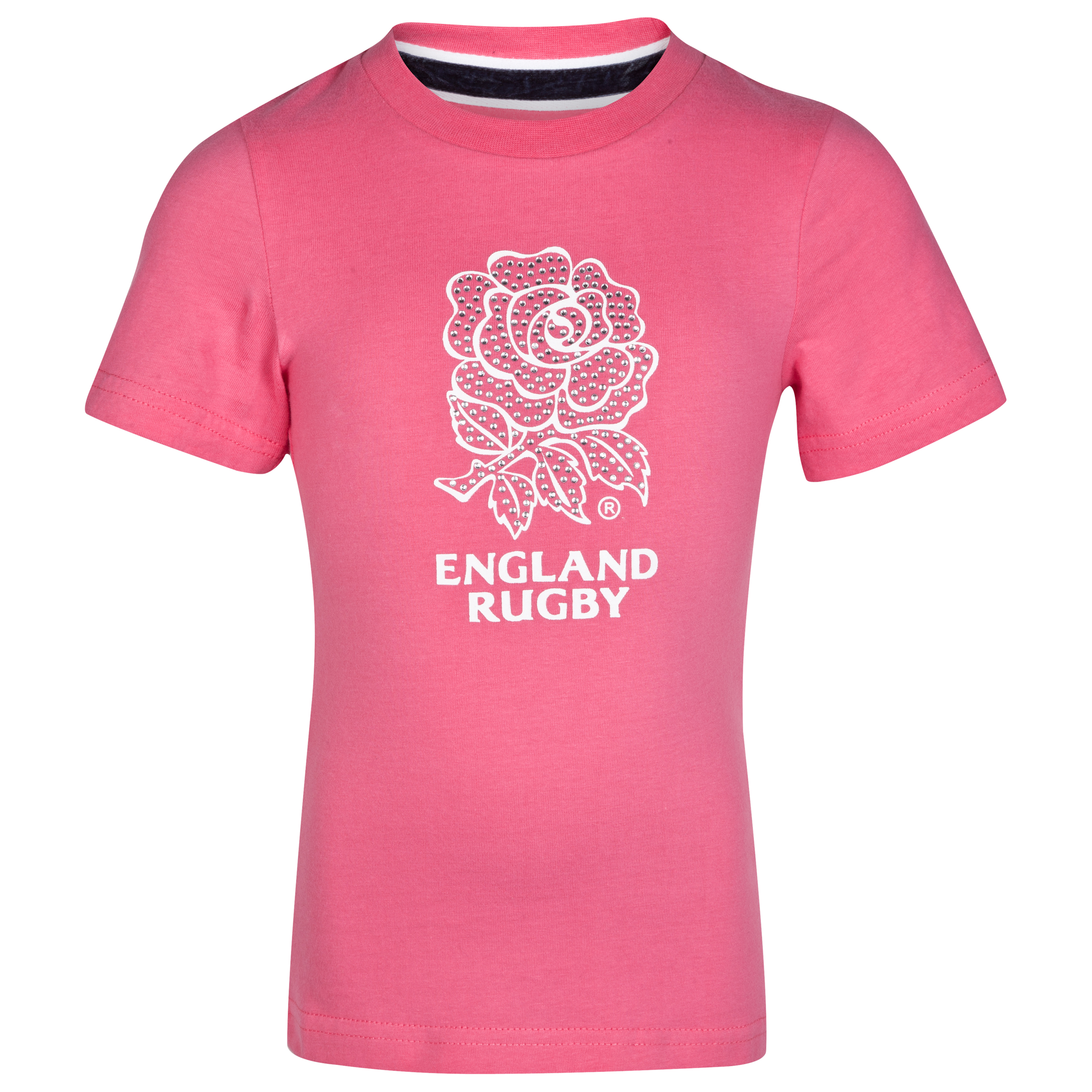 England Rugby Classic Collection T-Shirt  - Pink - Infant Girls
