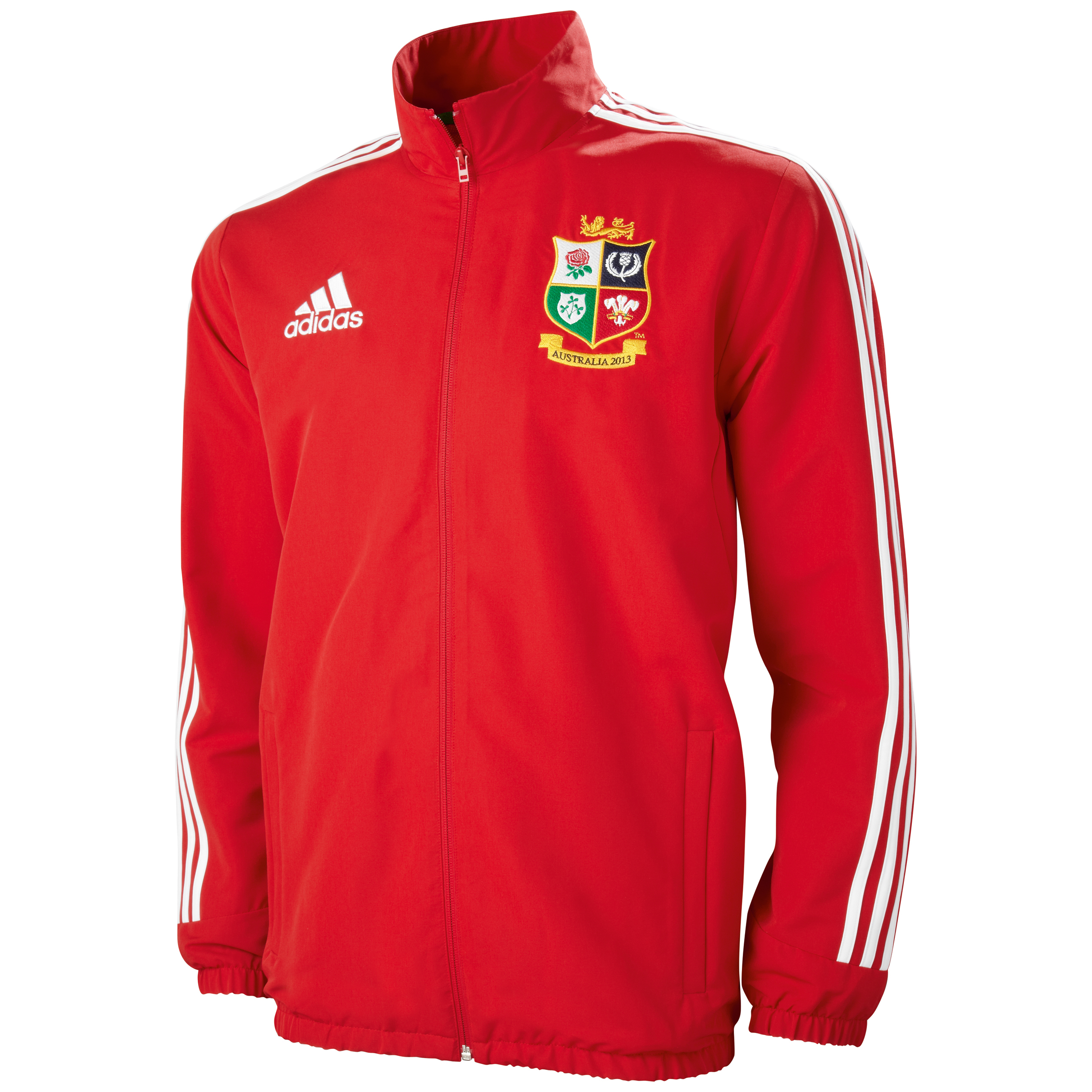 adidas British and Irish Lions Anthem Jacket - University Red/White