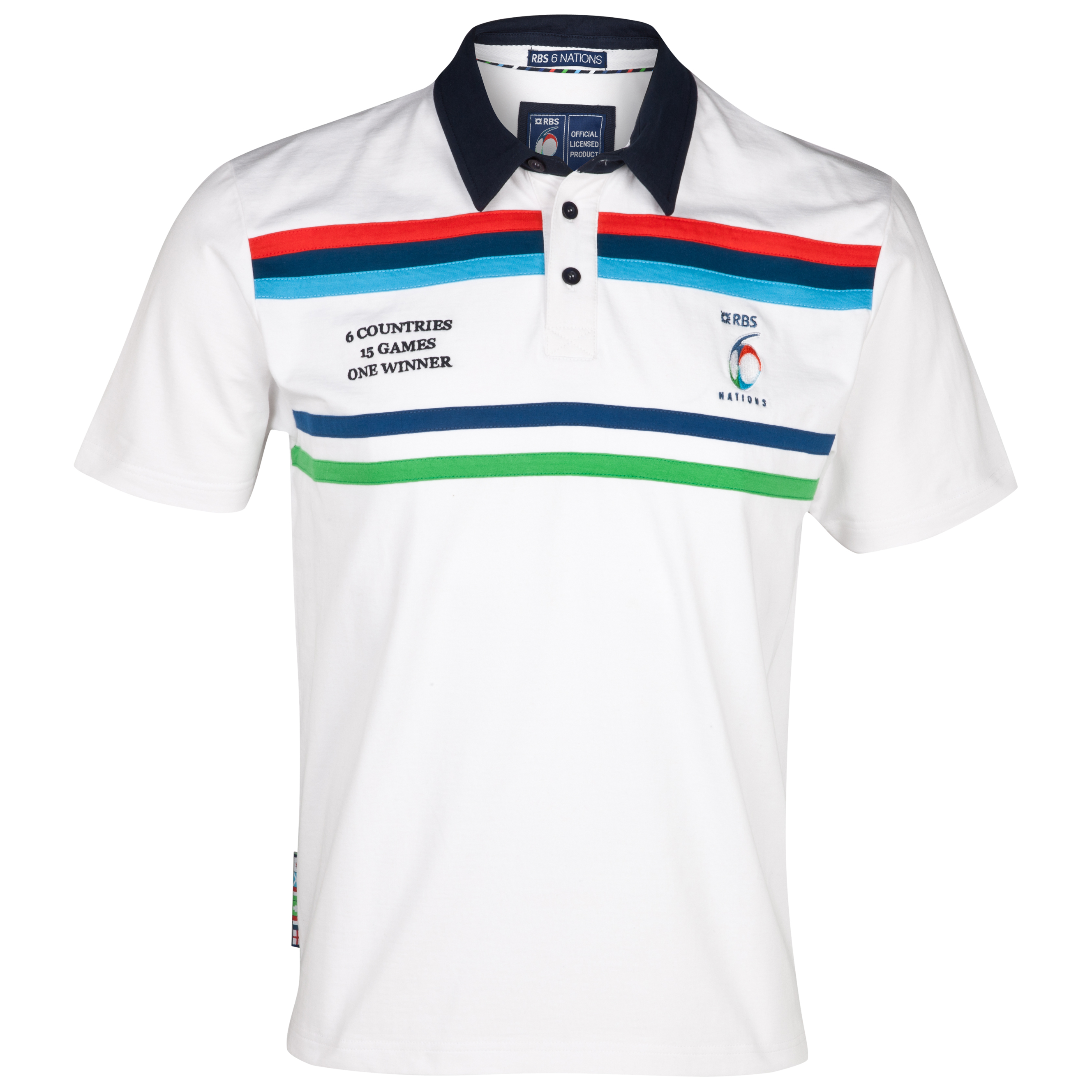 RBS 6 Nations Harlequin Short Sleeve Rugby Shirt