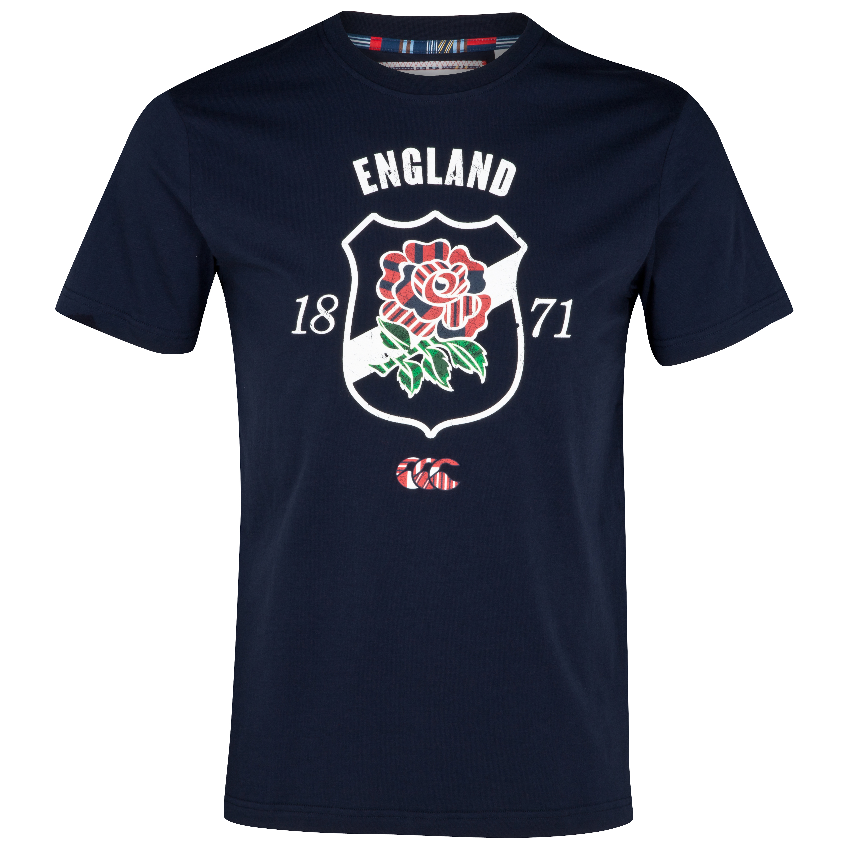 England Uglies Cotton Shield T-Shirt - Navy