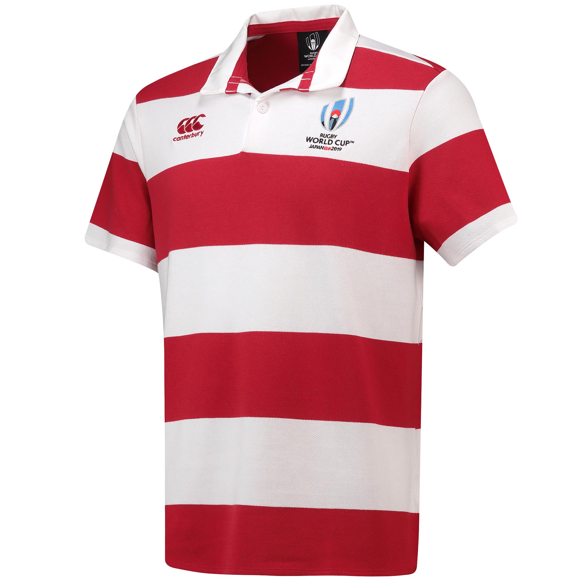 Rugby World Cup 2019 Canterbury Rugby Jersey - SS - Red/White