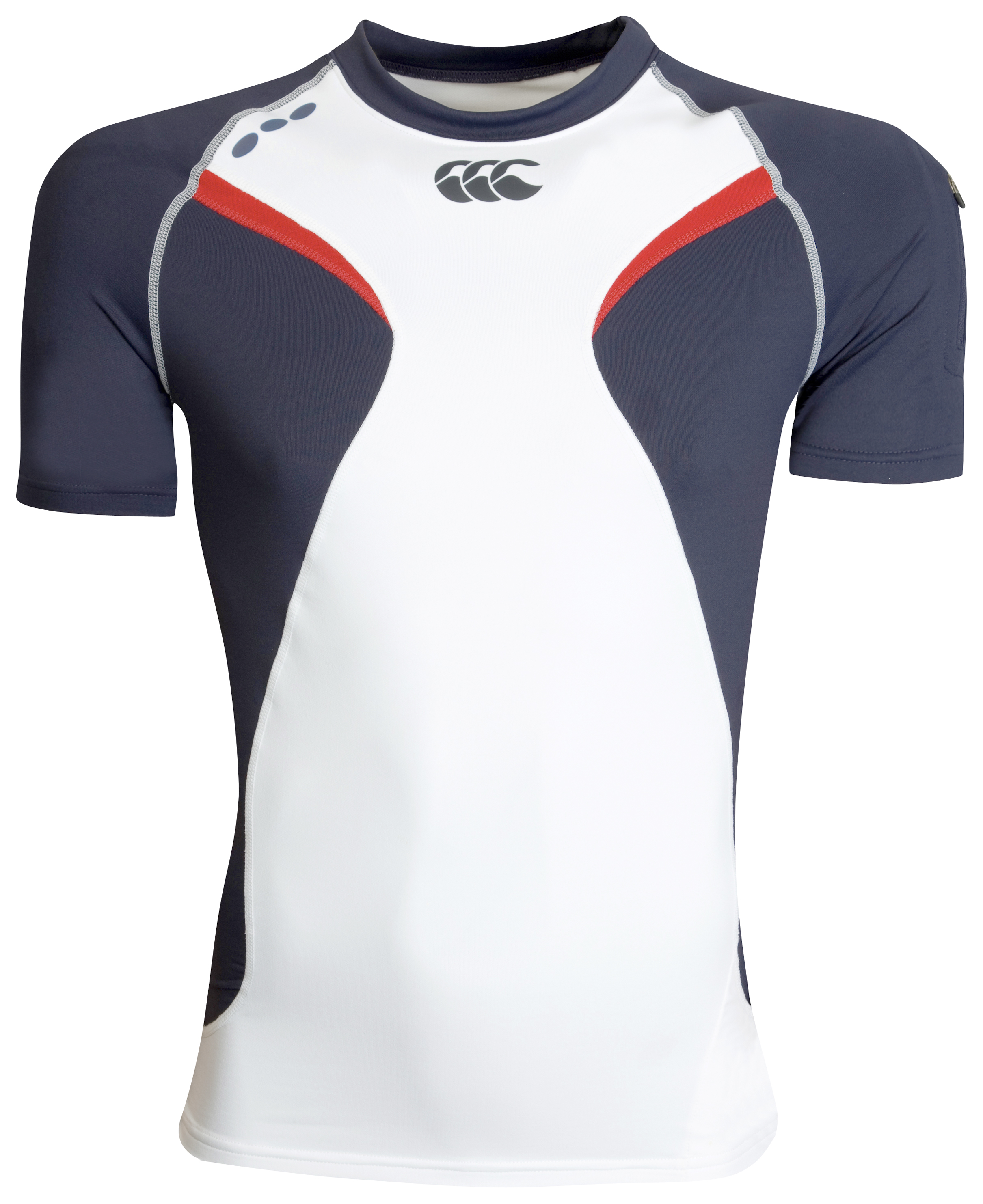 Cantebury Technical Cold Baselayer WhiteMidnightFlag Red