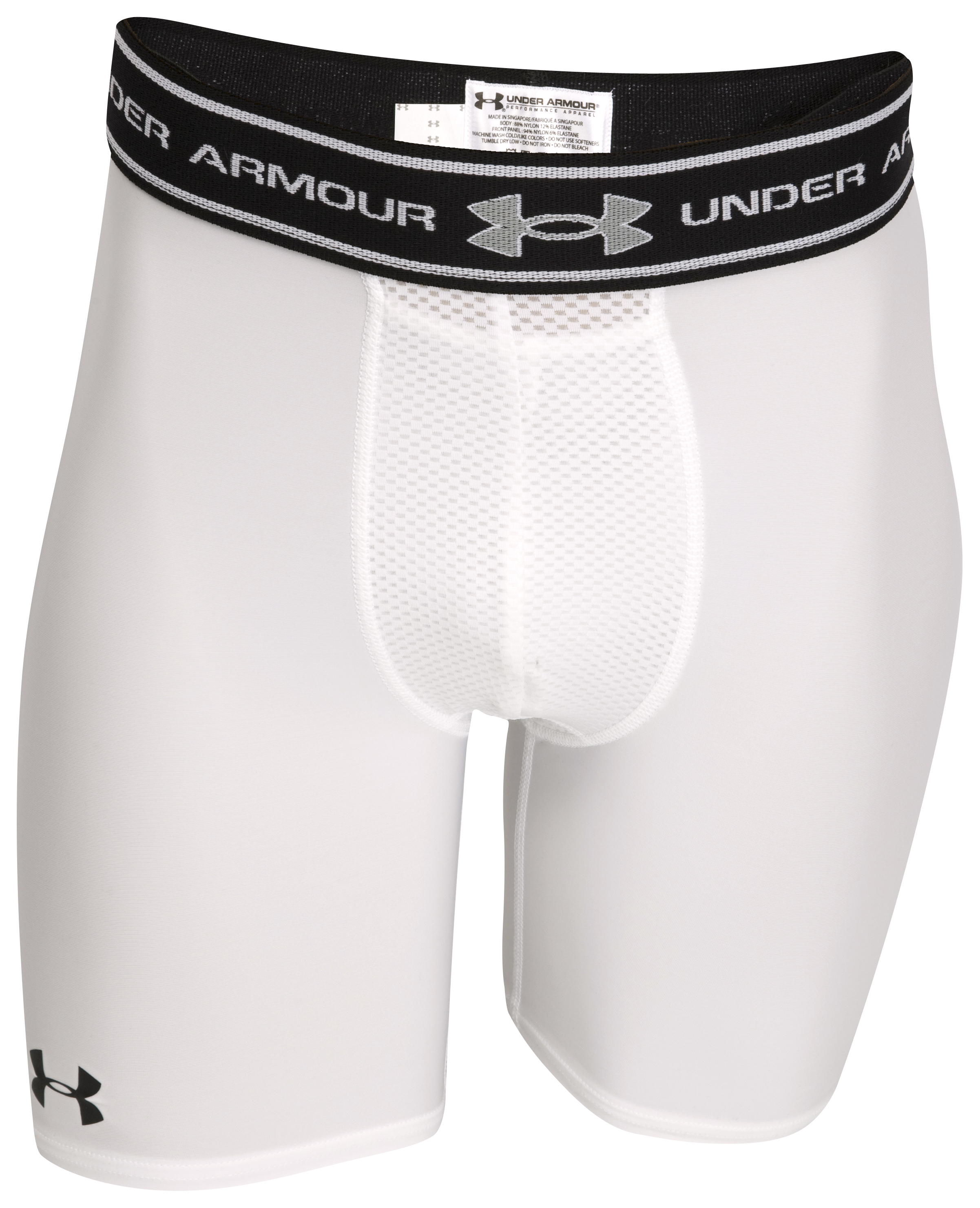 UnderArmour Ventilated Compression Short - White/Black/
