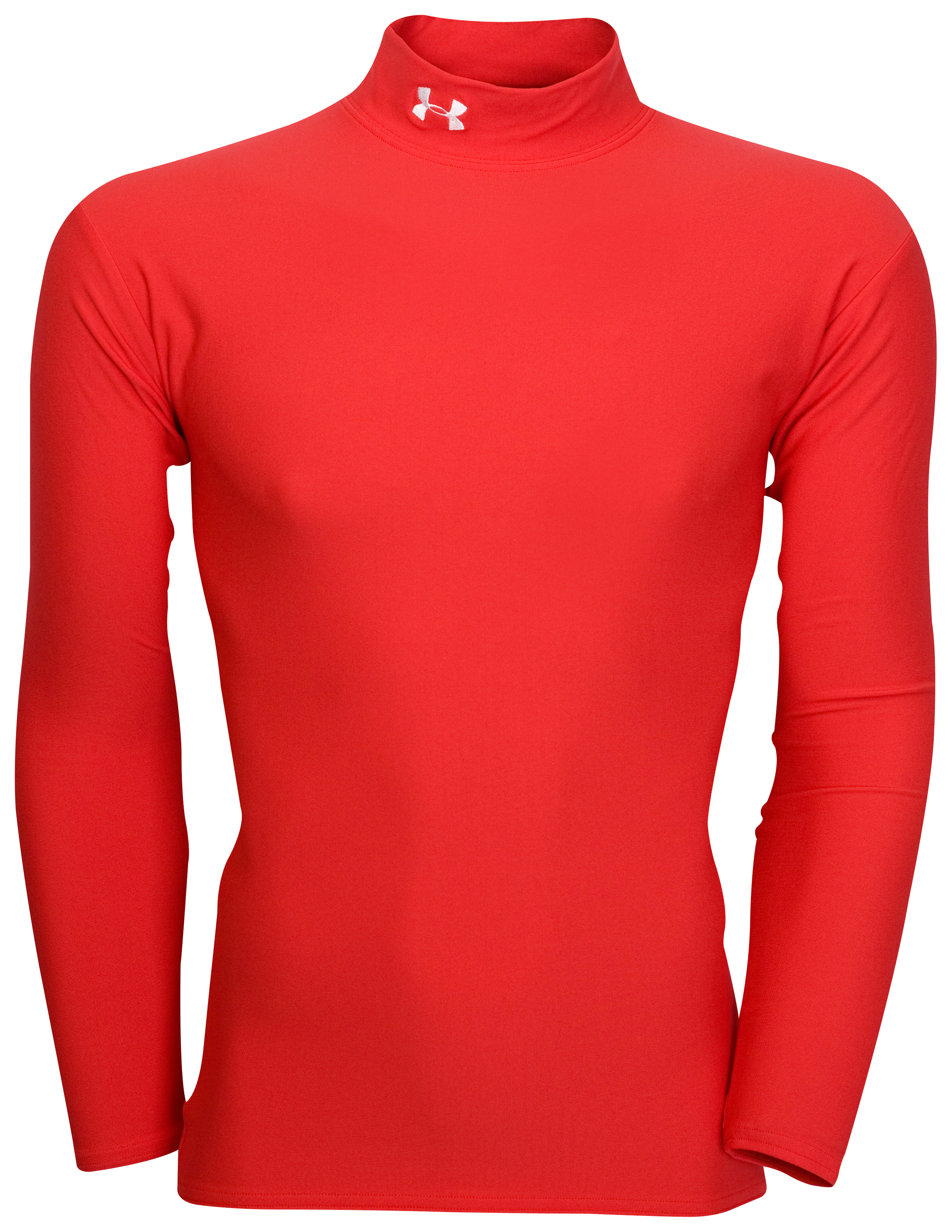 Under Armour Coldgear Longsleeve Mock - Red/white