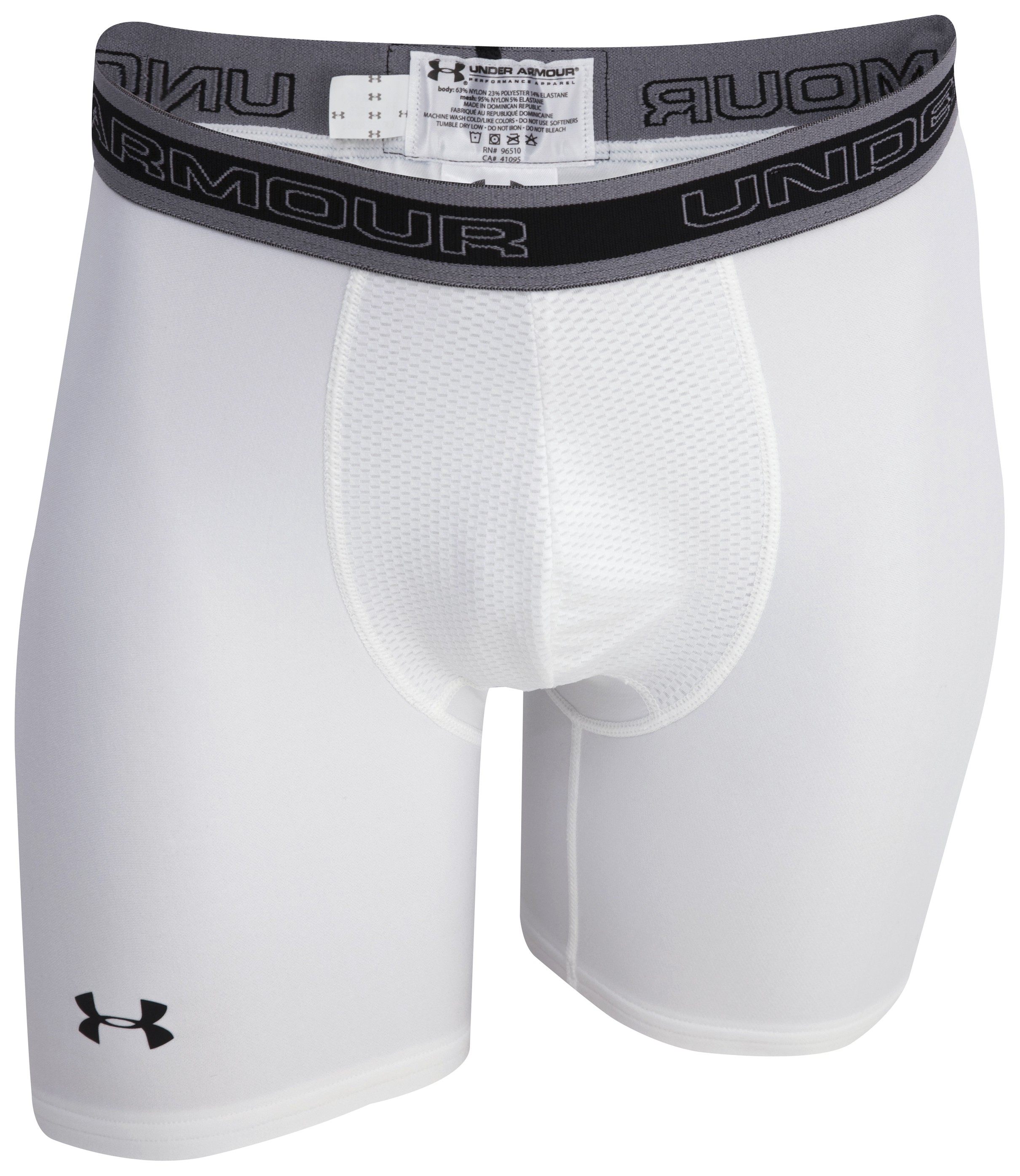 Under Armour Heatgear Compression Short W/ Cup - White 