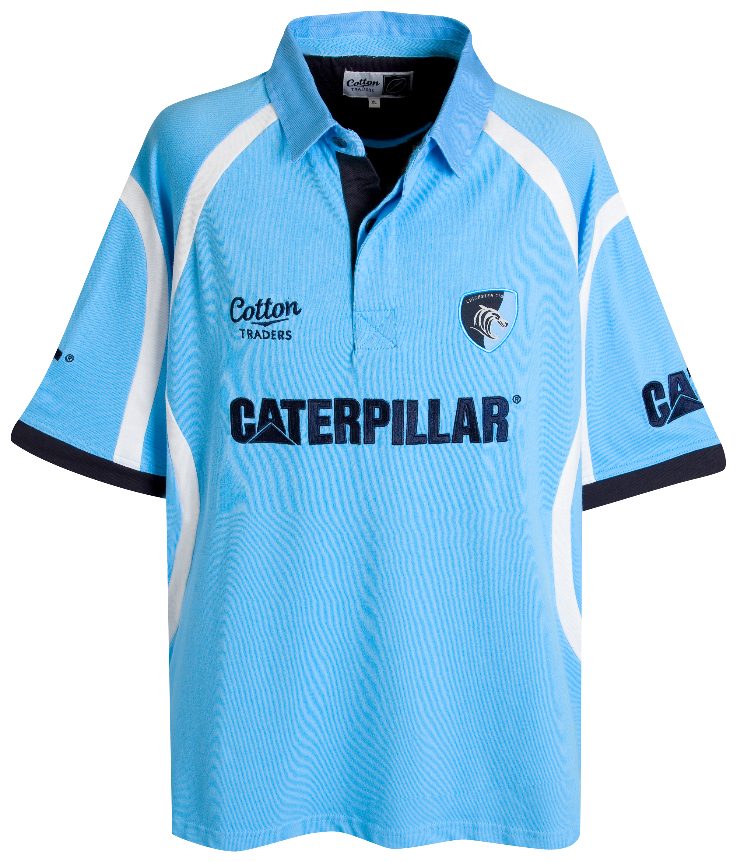 Leicester Tigers 2008/10 Away Rugby Shirt - Sky