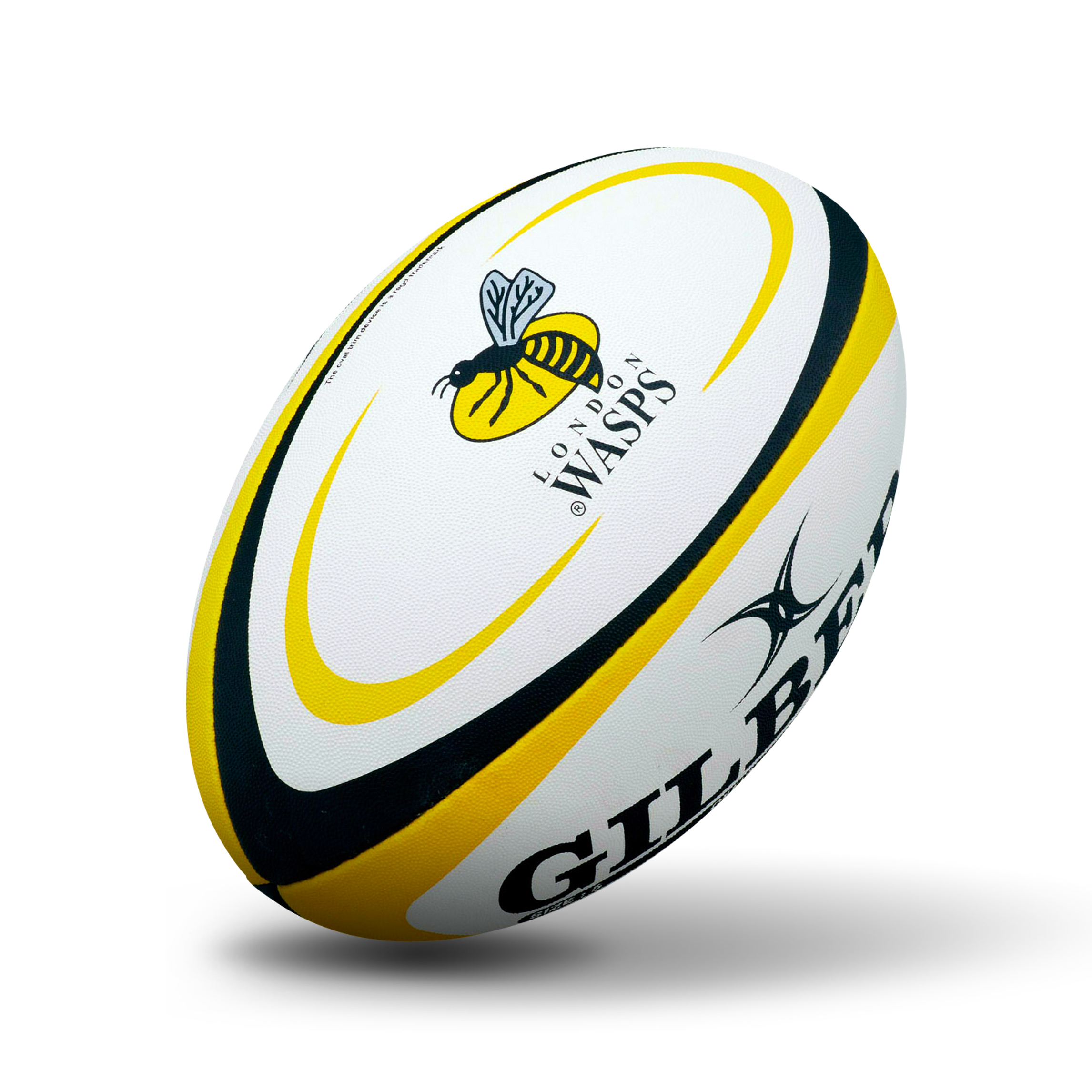 Gilbert London Wasps Rugby Ball - Yellow/Black - Size 5