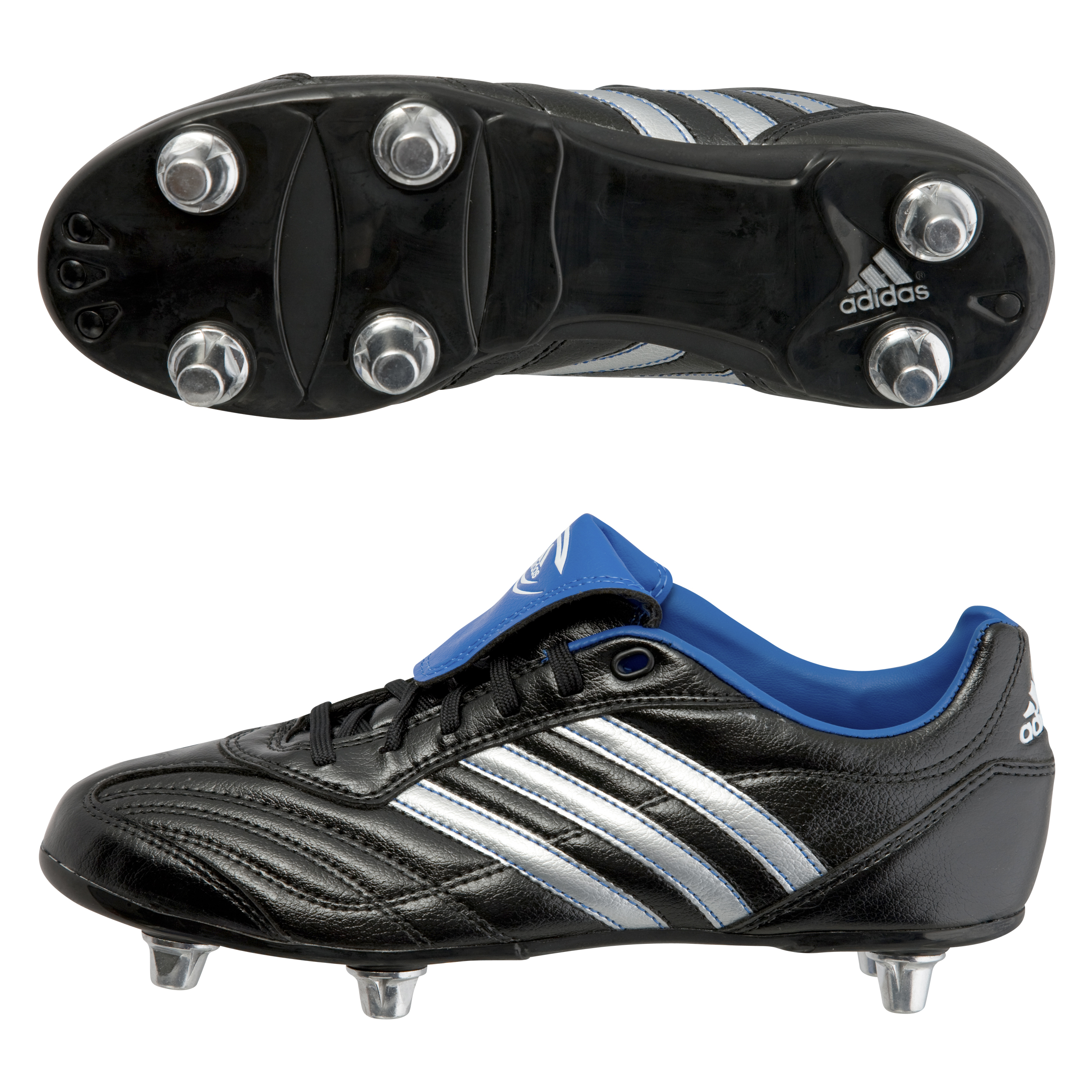 adidas Regulate IV Soft Ground Rugby Boots - Black/Silv