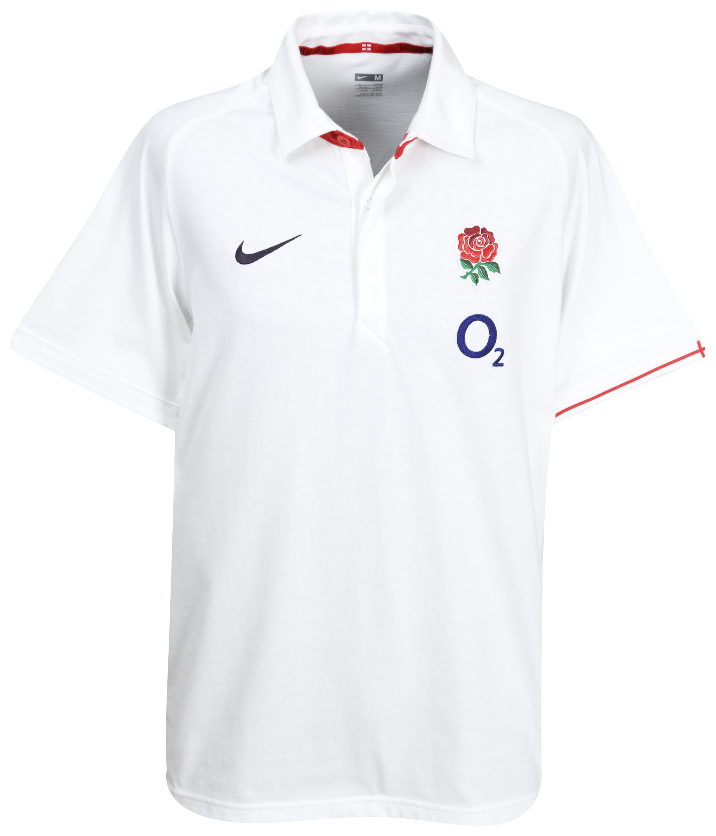 England Rugby Team Polo Shirt 2009/10 - White