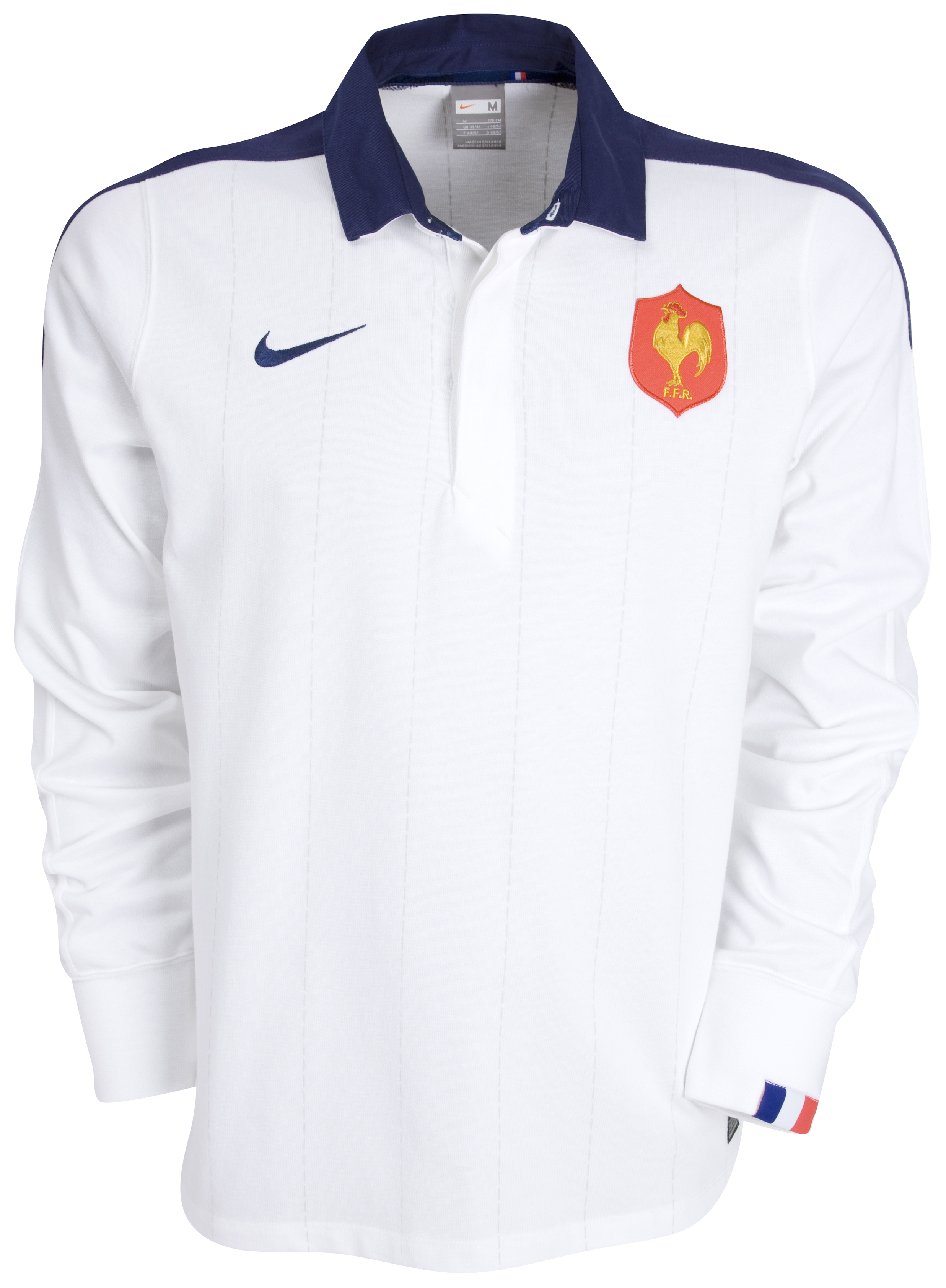 France Away Supporters Rugby Shirt- Long Sleeved