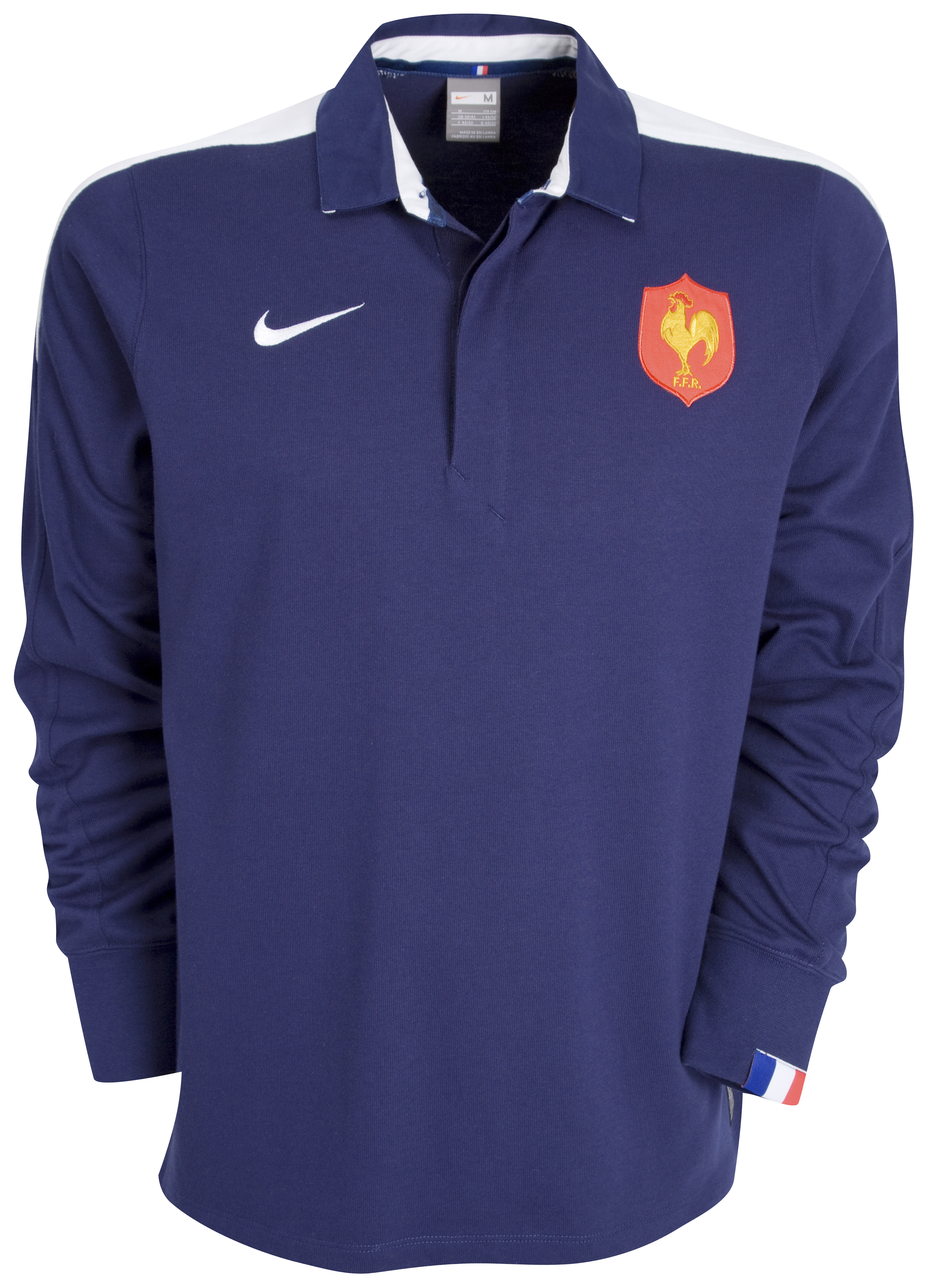 France Home Supporters Rugby Shirt - Long Sleeved