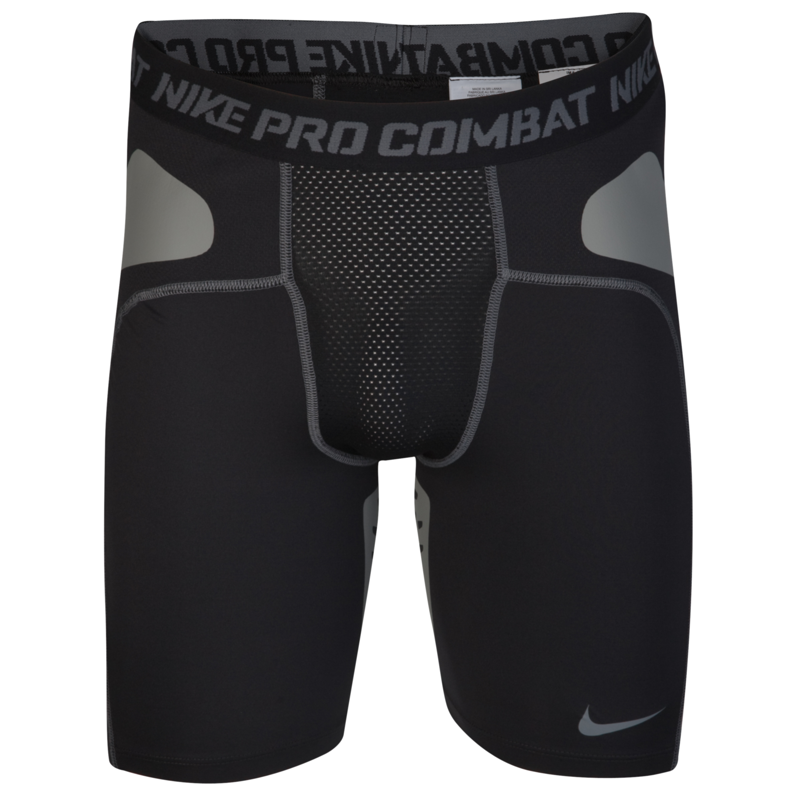 Nike Pro Combat Football Slider Short - Black/Flint Grey.